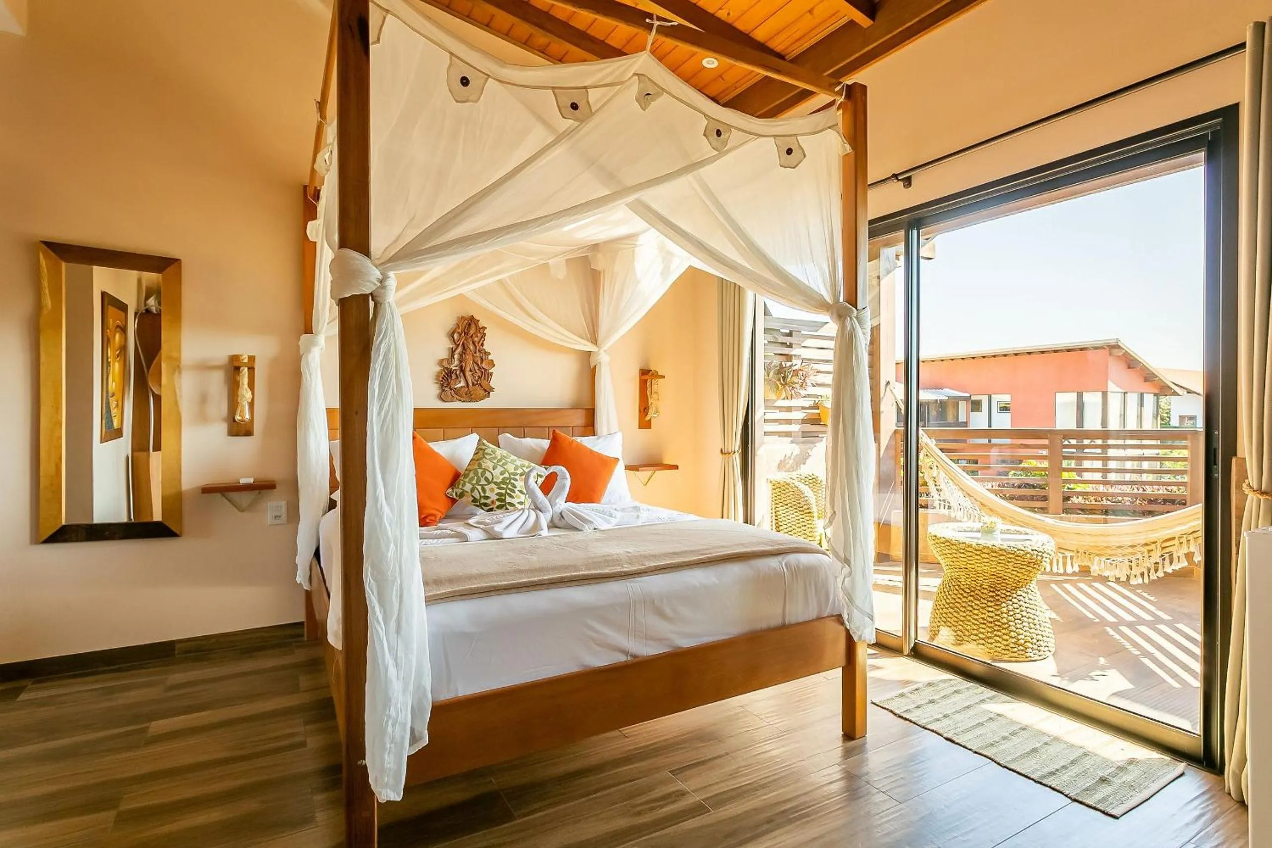 Bedroom, Bed in Shiva Boutique Hotel - Praia do Rosa