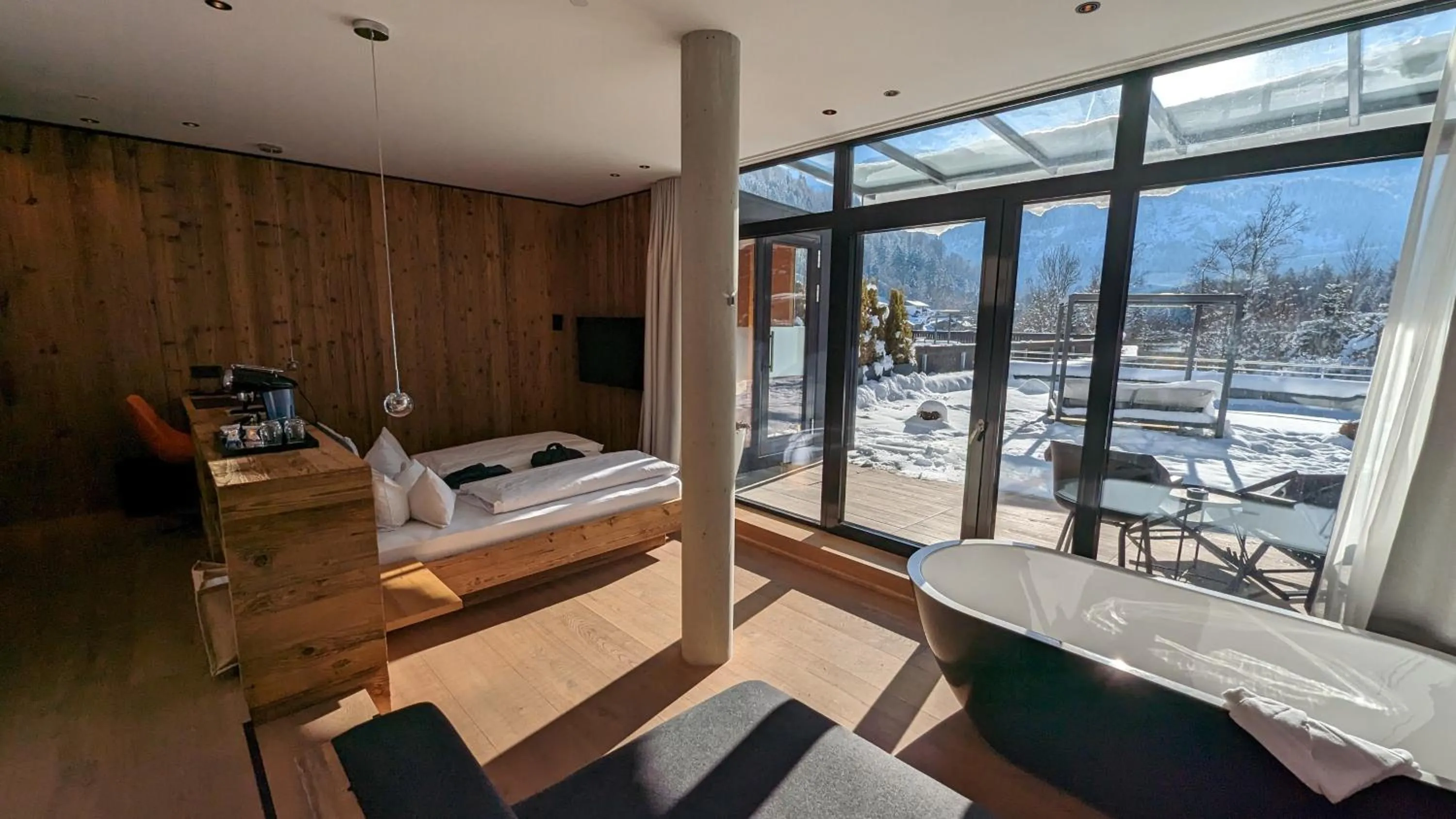 Winter, Bed in Das Graseck - mountain hideaway & health care