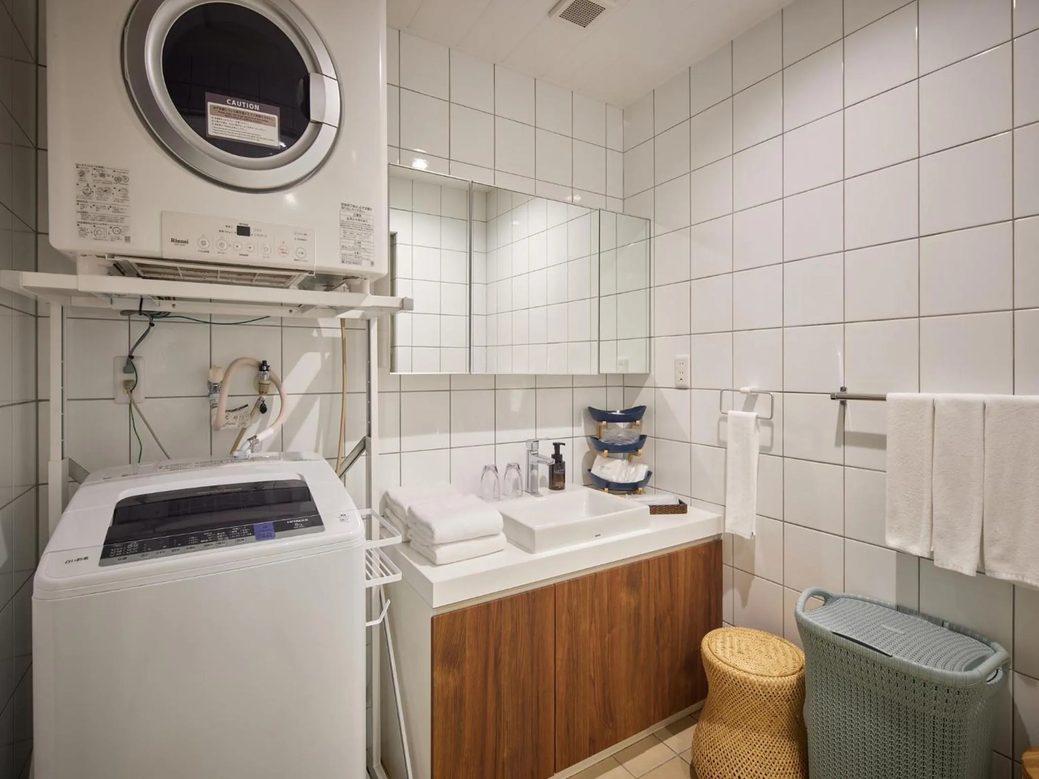 washing machine in The Pool & Sauna Villa MOTOBU