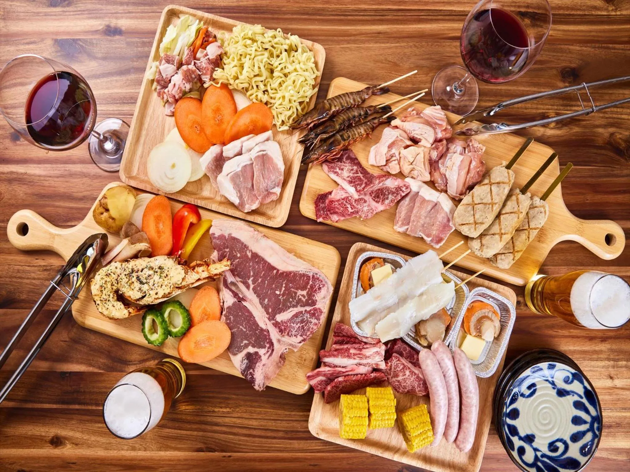 BBQ facilities in The Pool & Sauna Villa MOTOBU