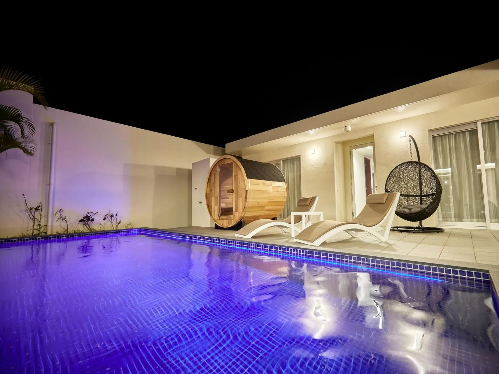 Pool view in The Pool & Sauna Villa MOTOBU