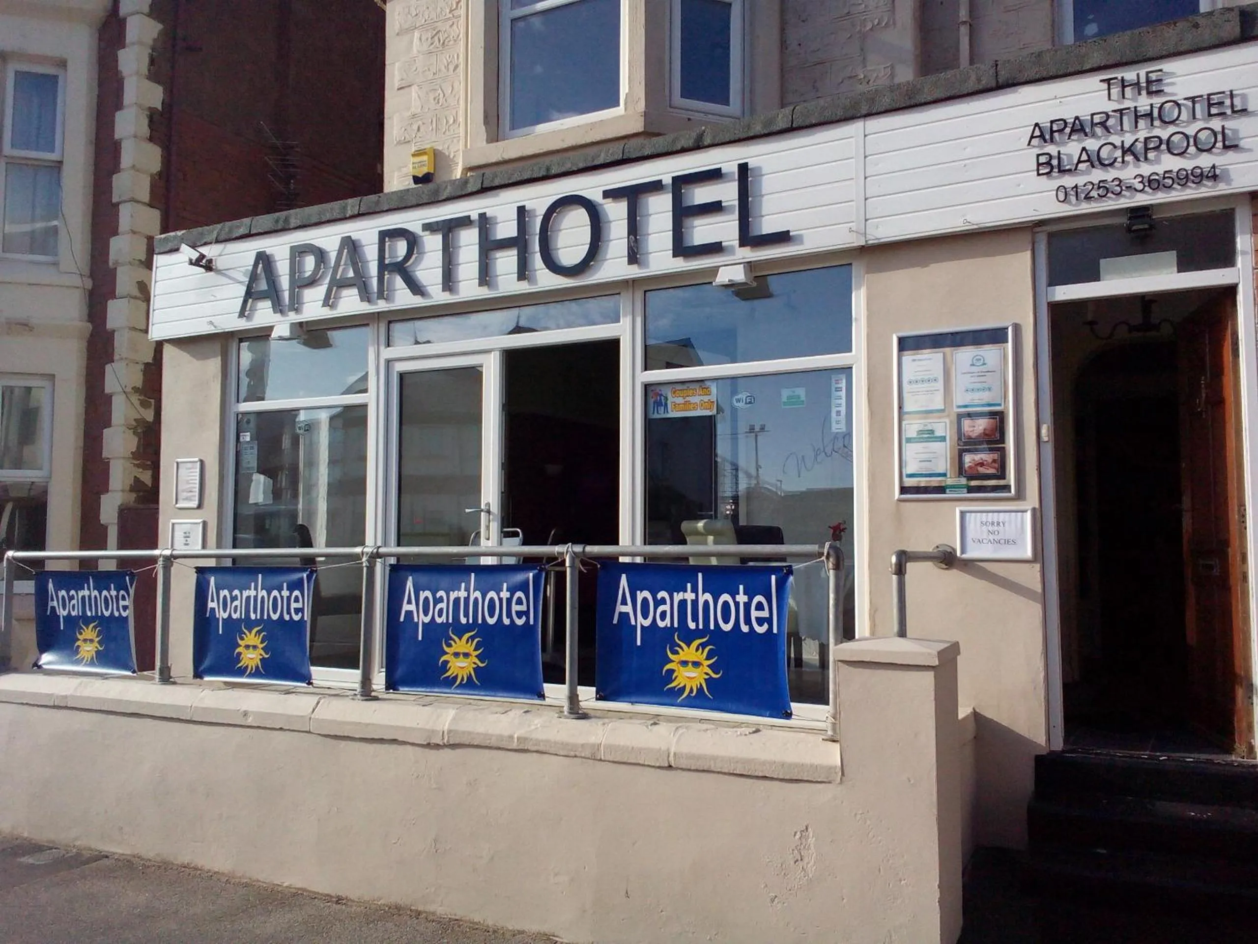 Facade/entrance in Aparthotel Blackpool