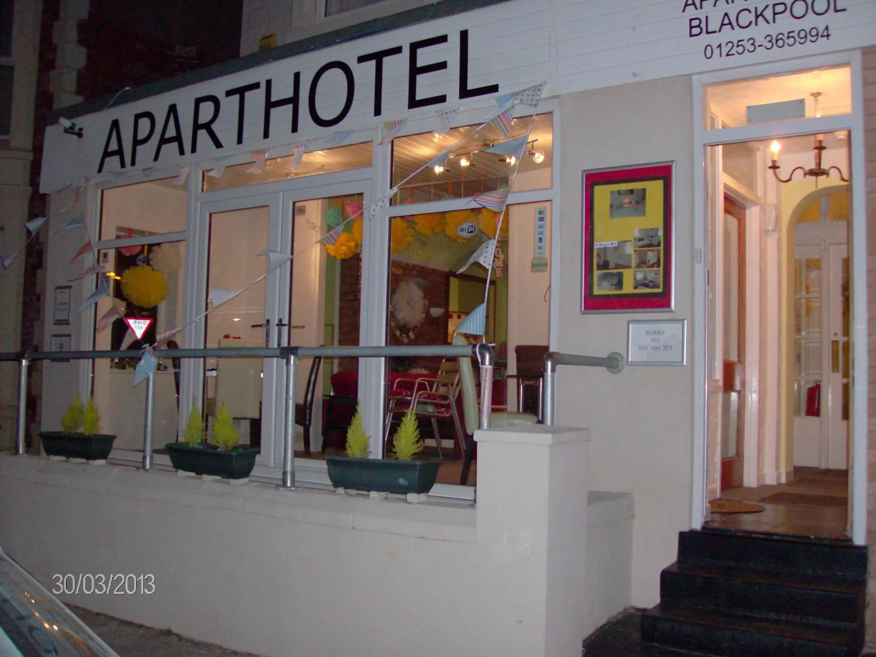 Facade/entrance in Aparthotel Blackpool