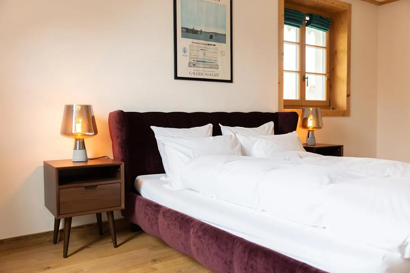 Bed in Gasthof zum Schlüssel La Méridienne Fribourg SA