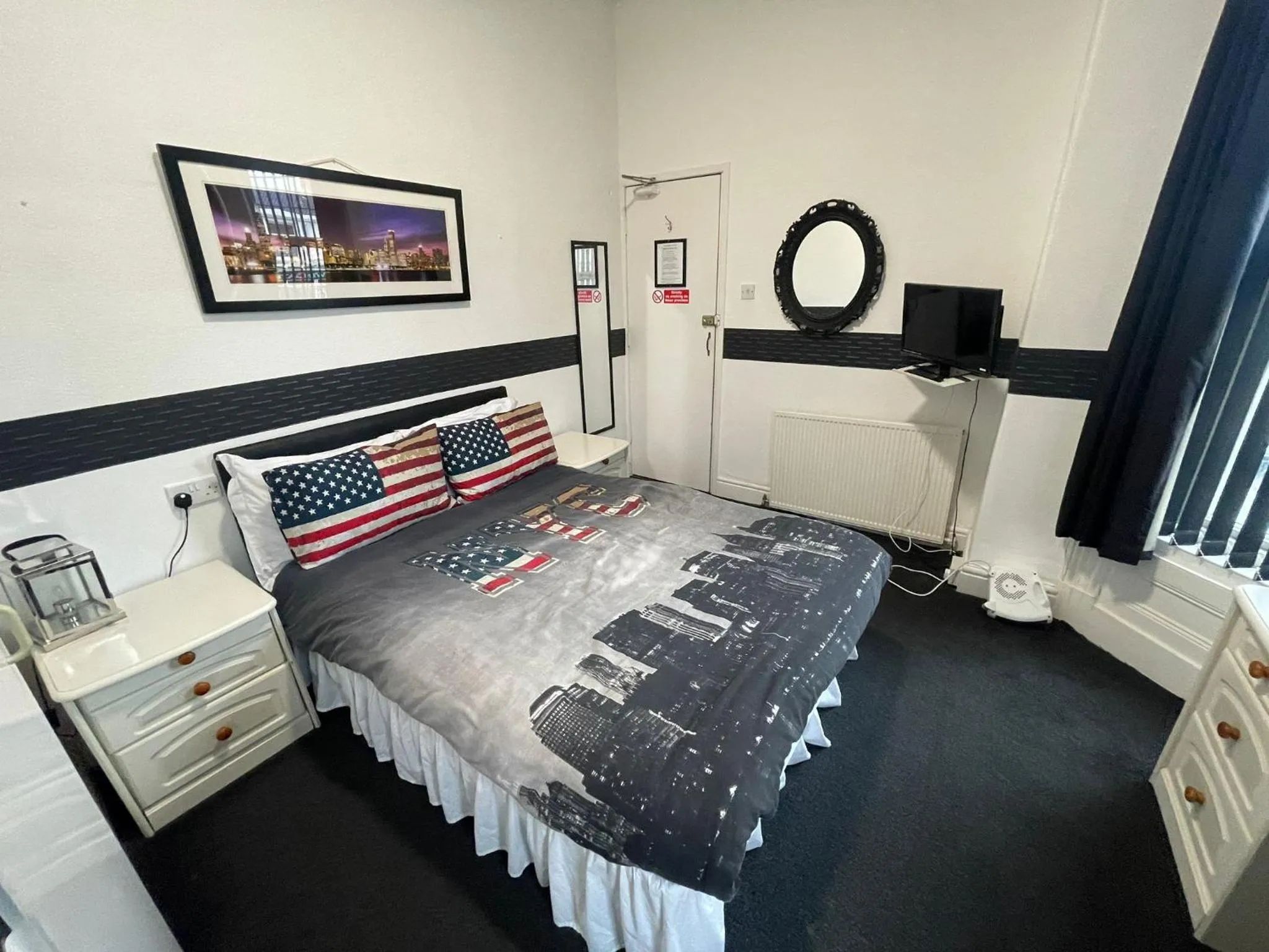 Bed in Manhattan Hotel