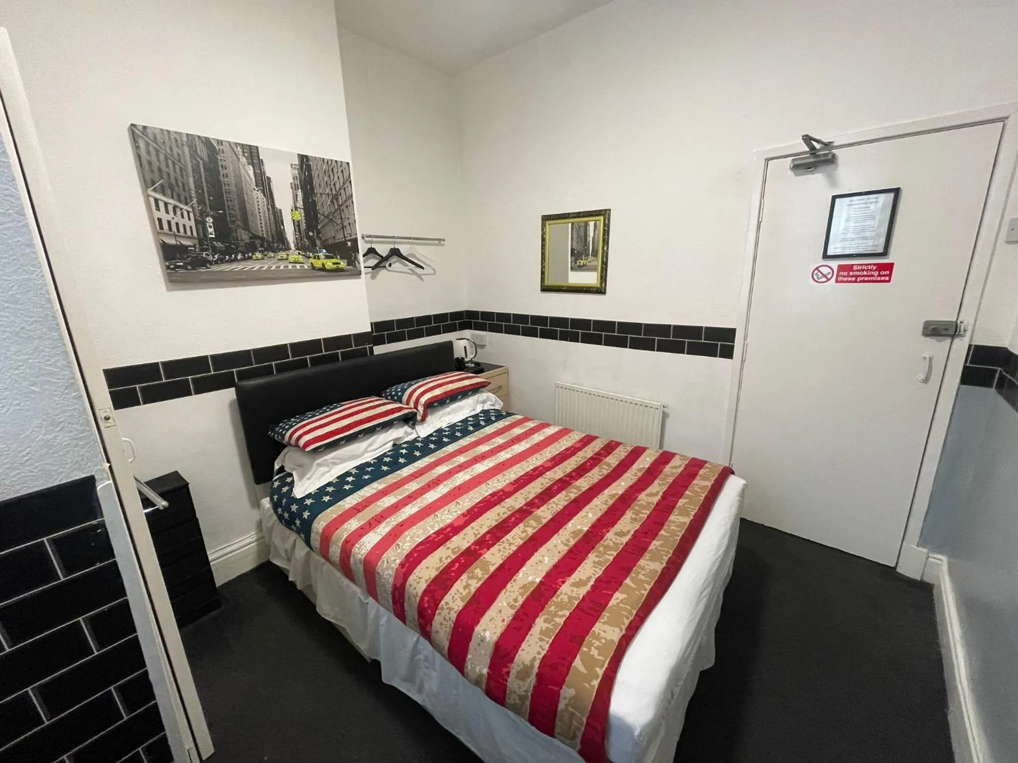 Bed in Manhattan Hotel