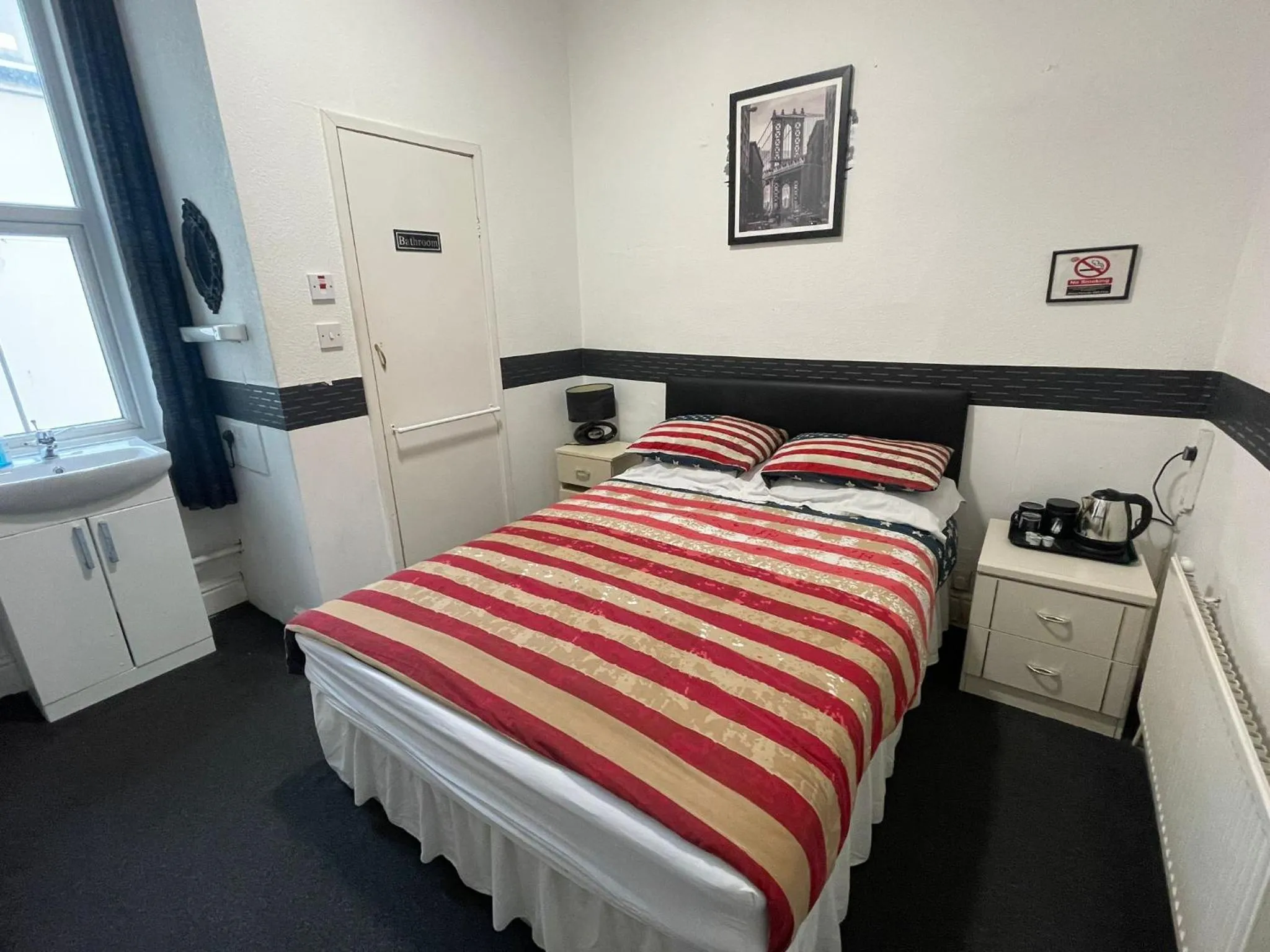 Bed in Manhattan Hotel