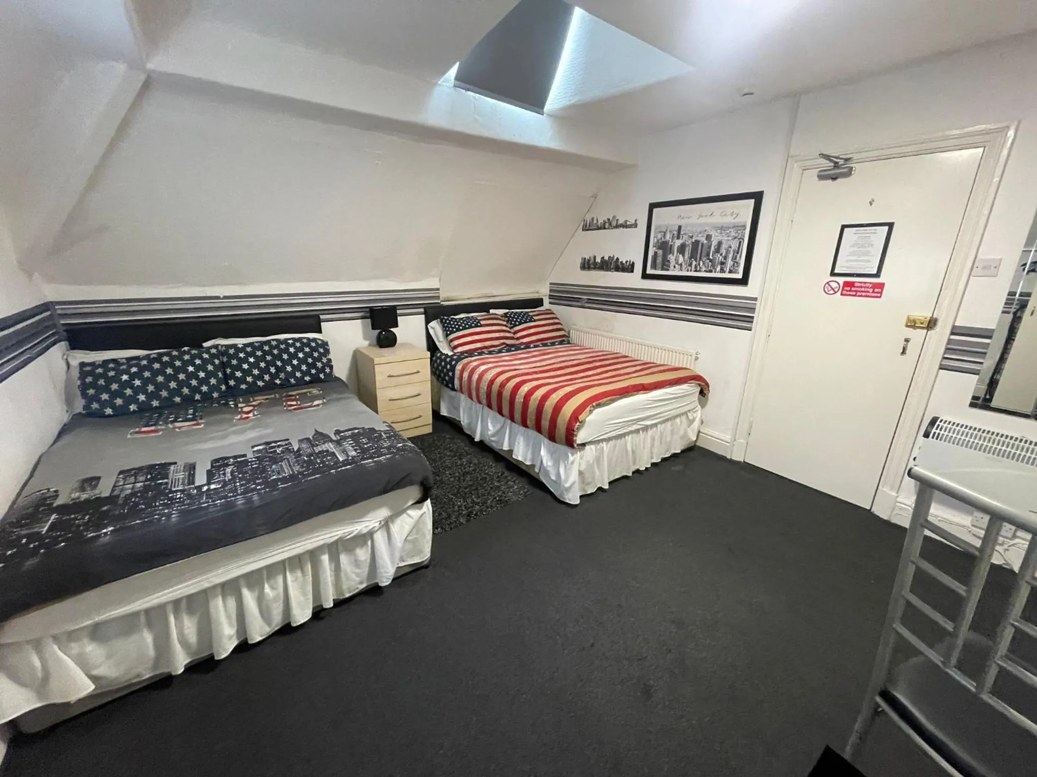 Bed in Manhattan Hotel