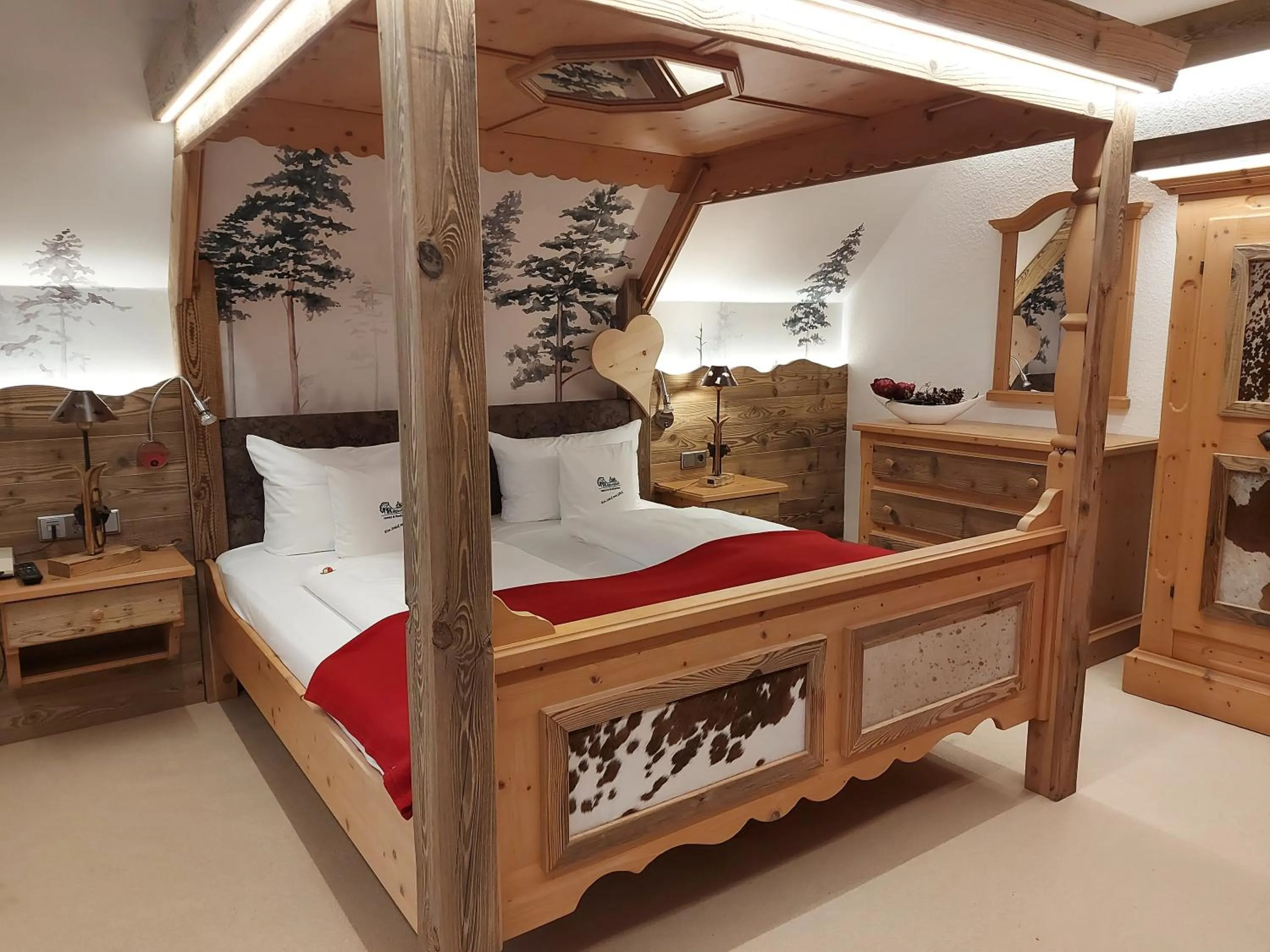 Bed in Hotel und Restaurant Köhlerhütte - Fürstenbrunn