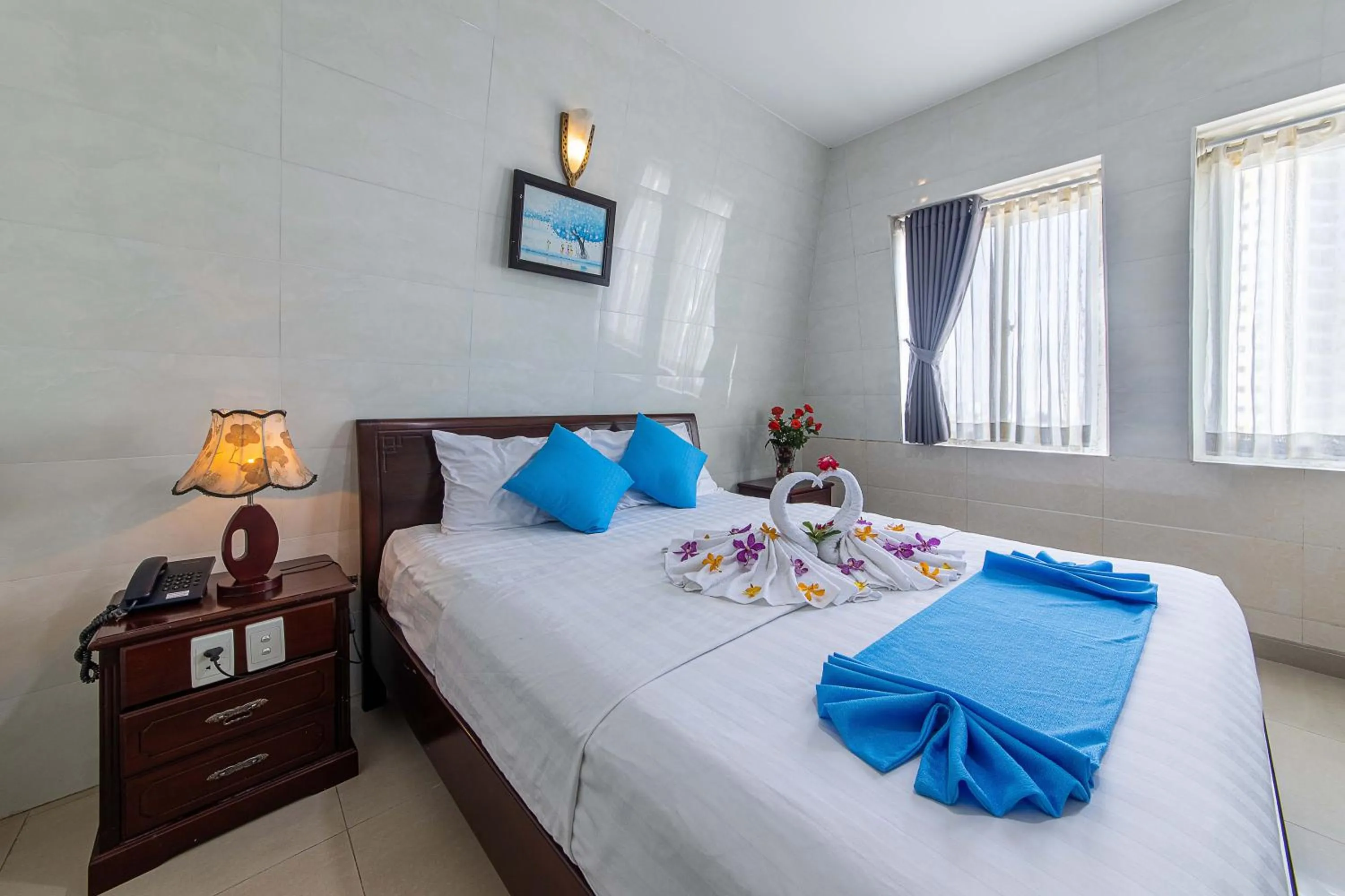 Bed in Phong Lan 2 Hotel