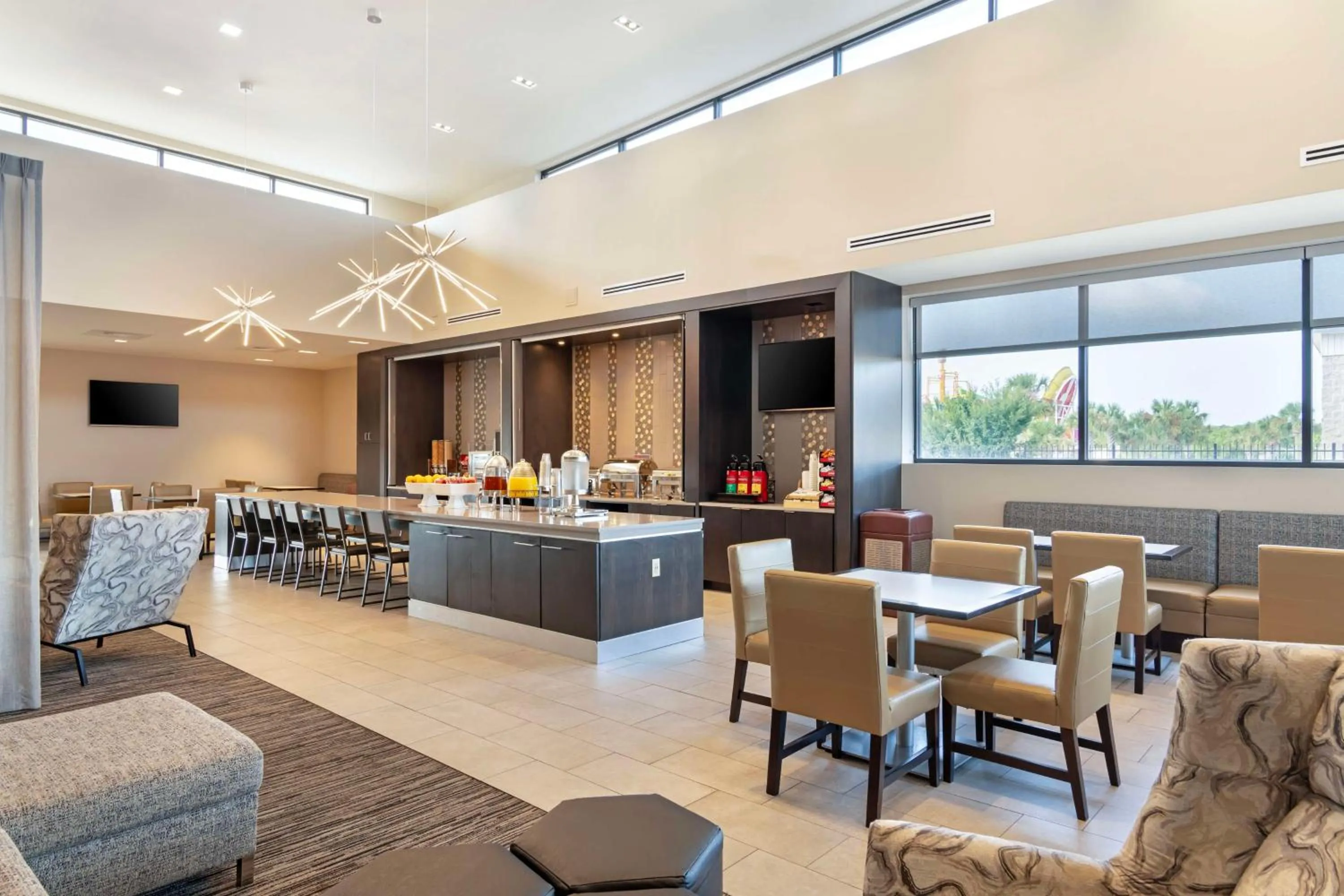 Breakfast in Best Western Plus Executive Residency Rigby's Water World Hotel