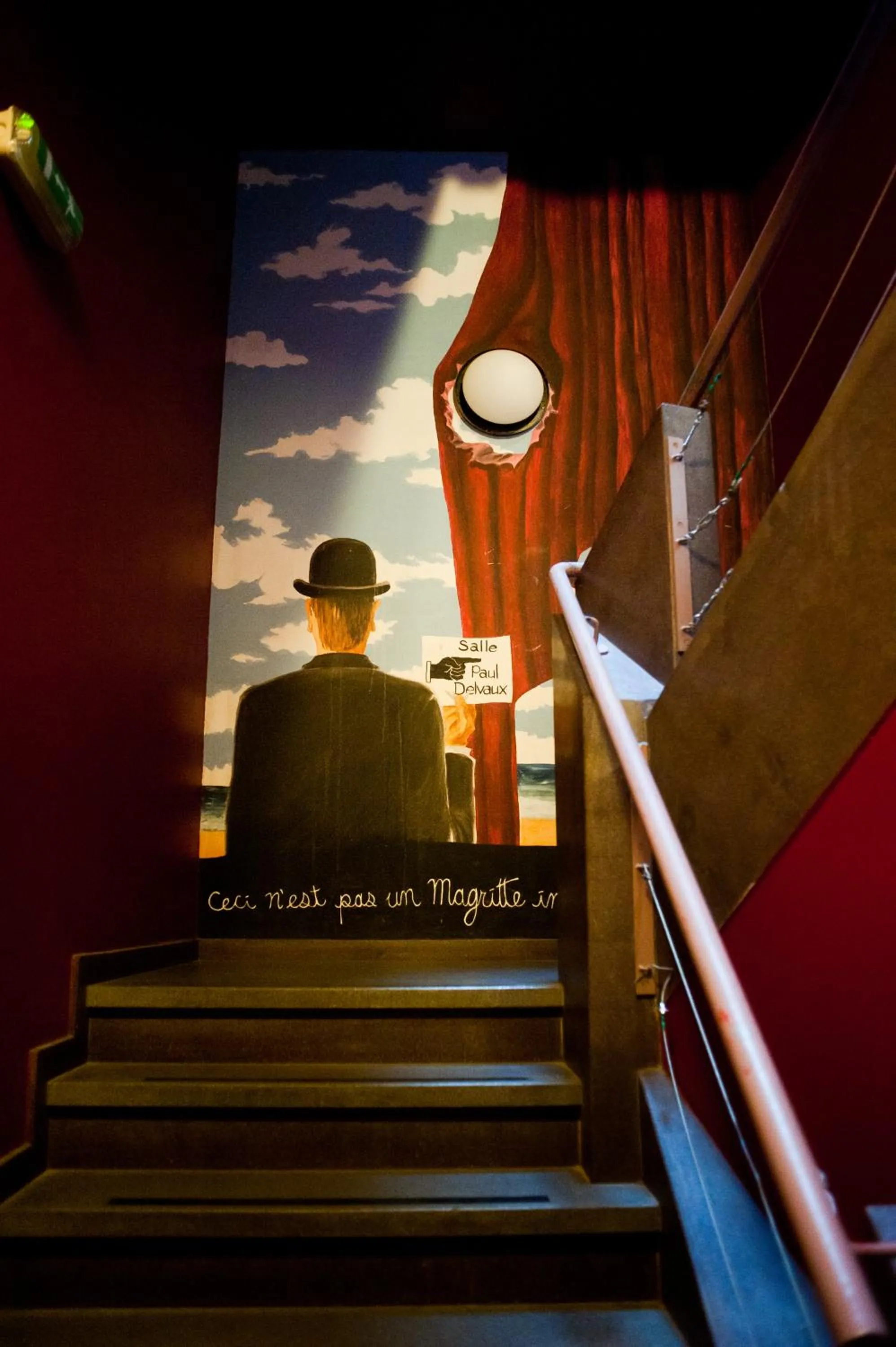 Decorative detail in HI Brussels Jacques Brel Hostel