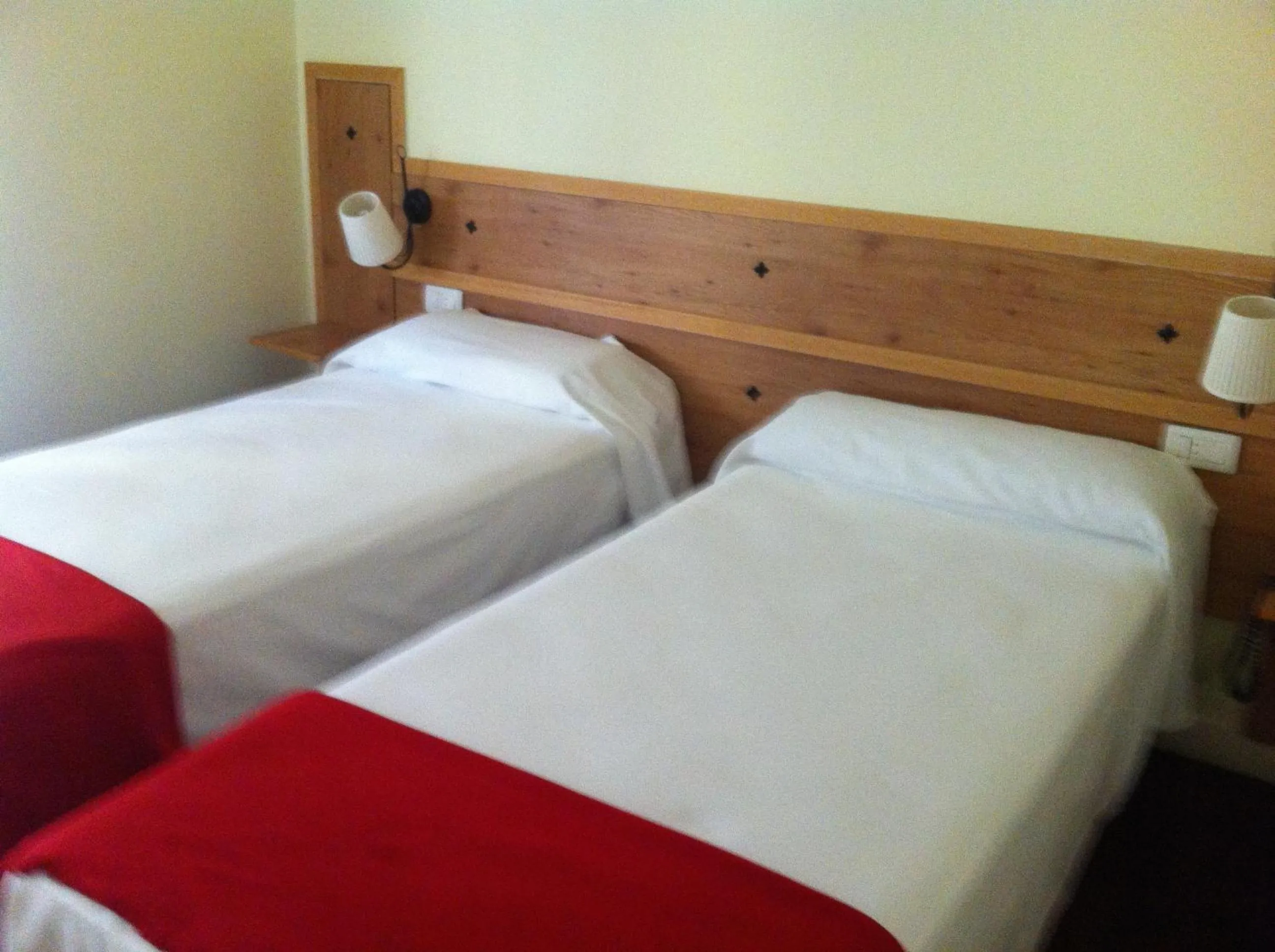 Bed in Hotel Boliña