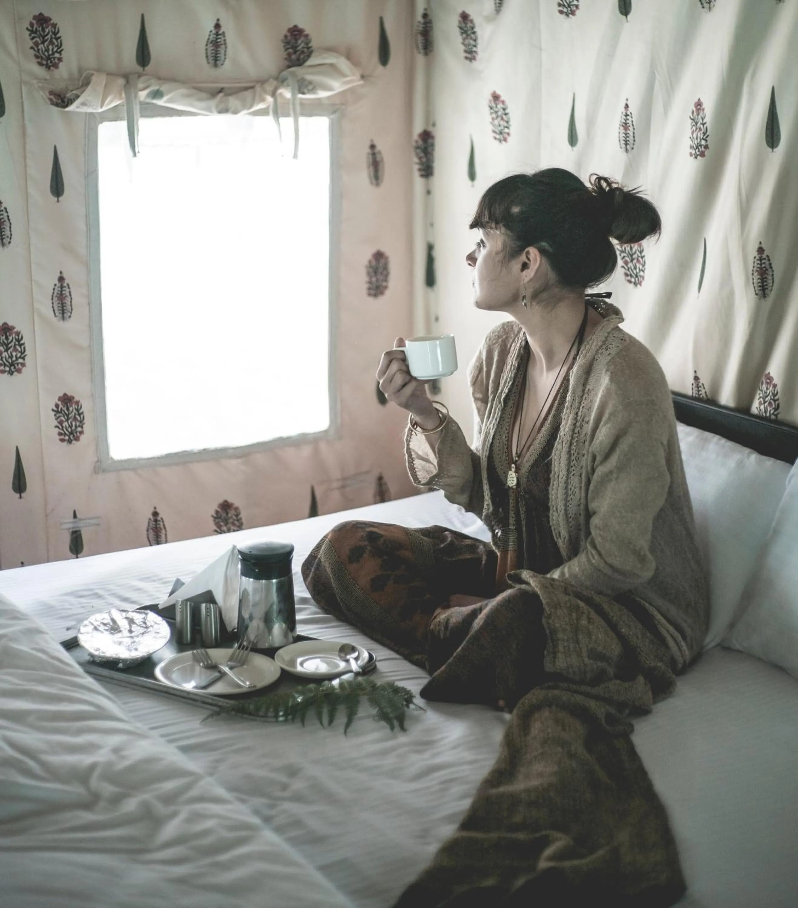 People in Parvati Kuteer riverside resort