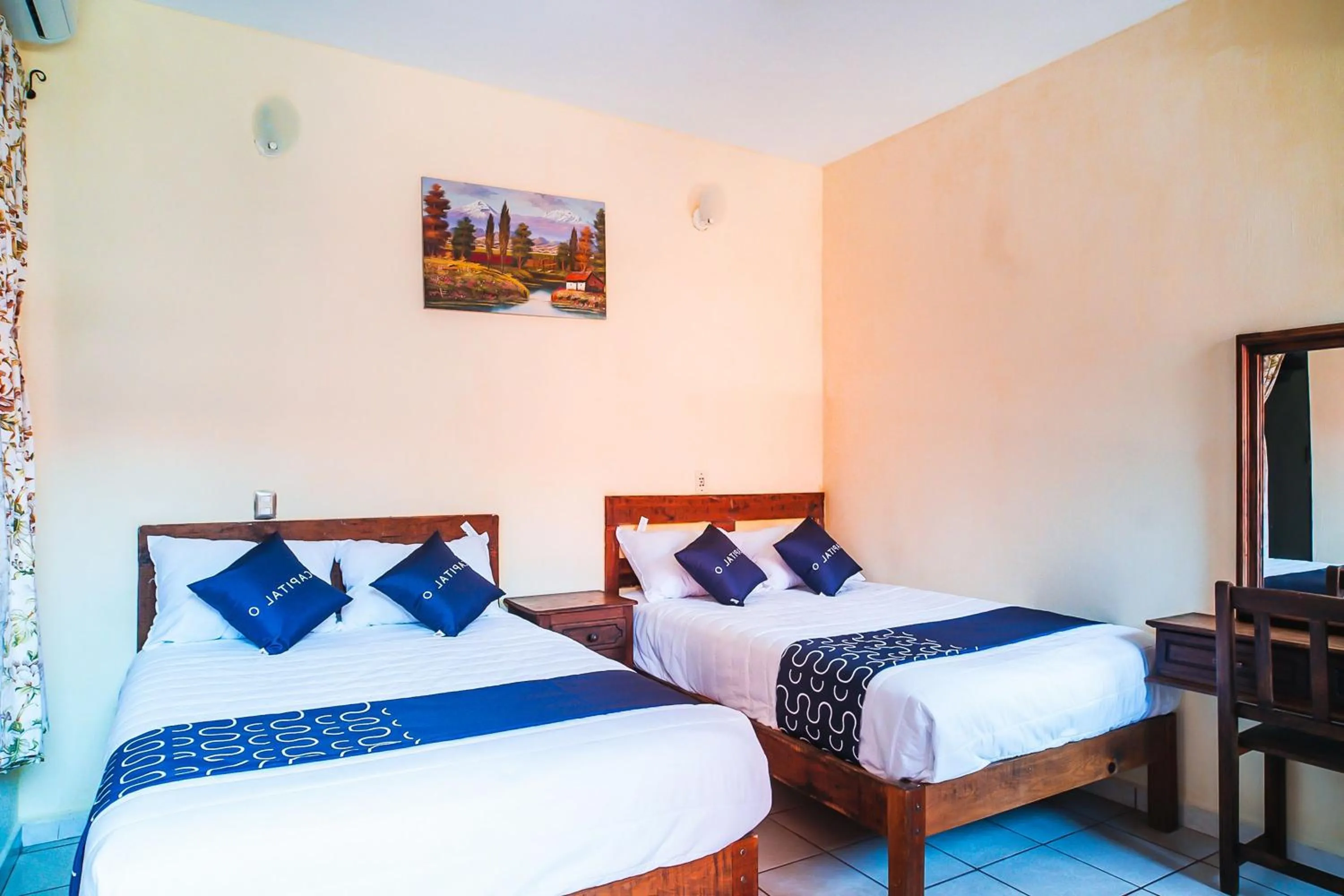 Bed in Capital O Hotel Aurora, Tuxtla Gutiérrez