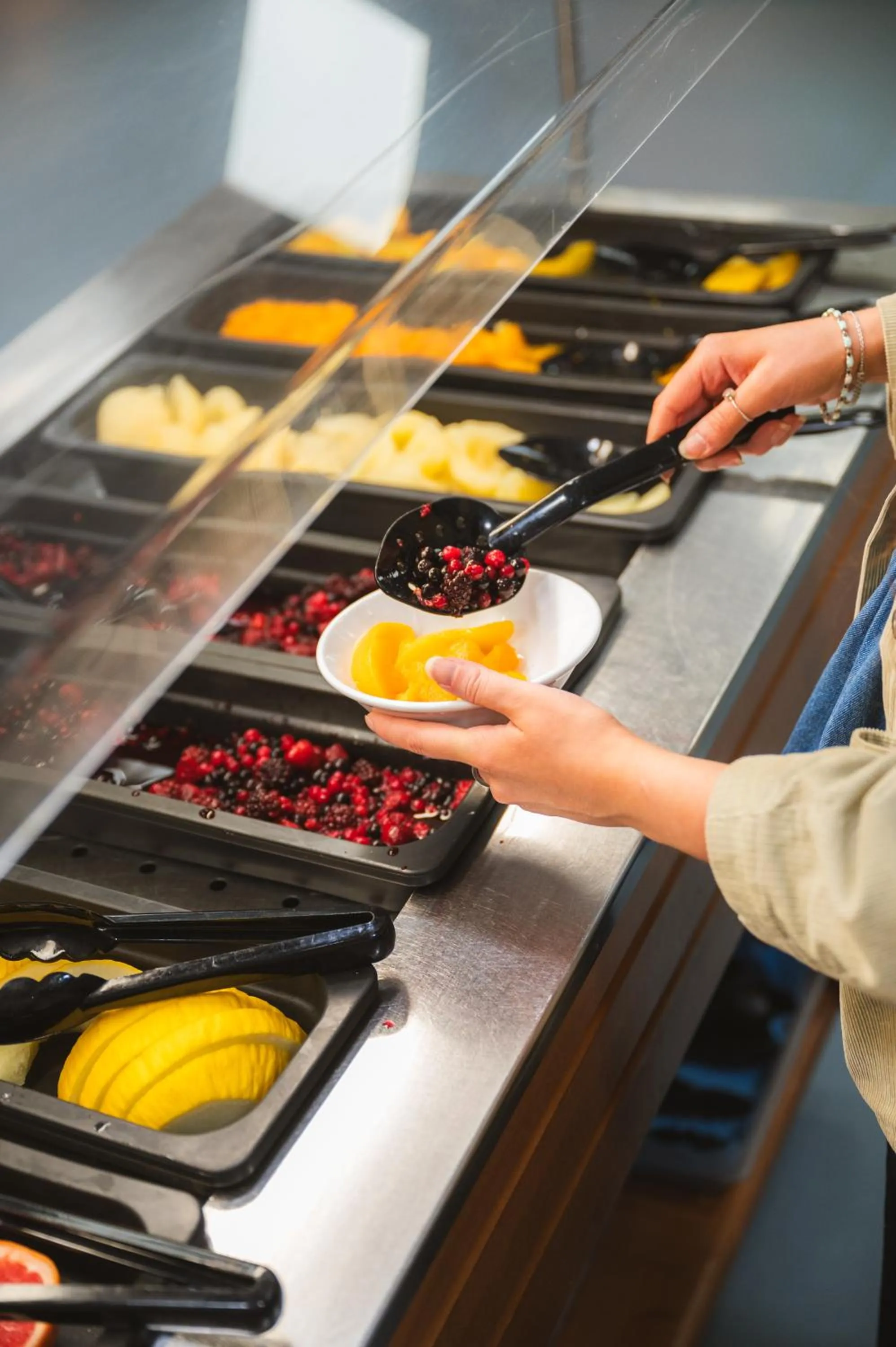 Breakfast in Agnes Blackadder Hall - Campus Accommodation