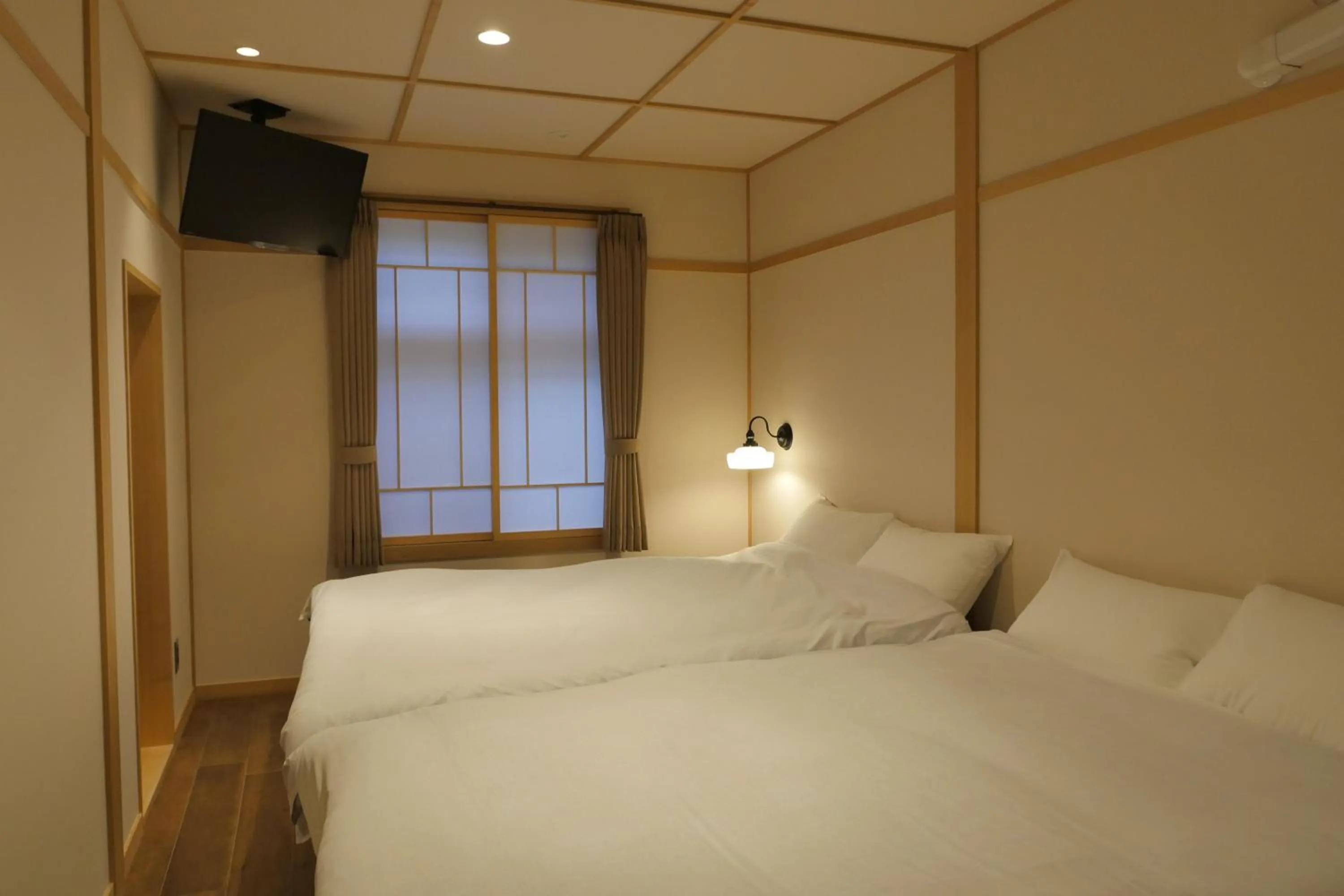 Bed in Hotel S-Presso Ebisu