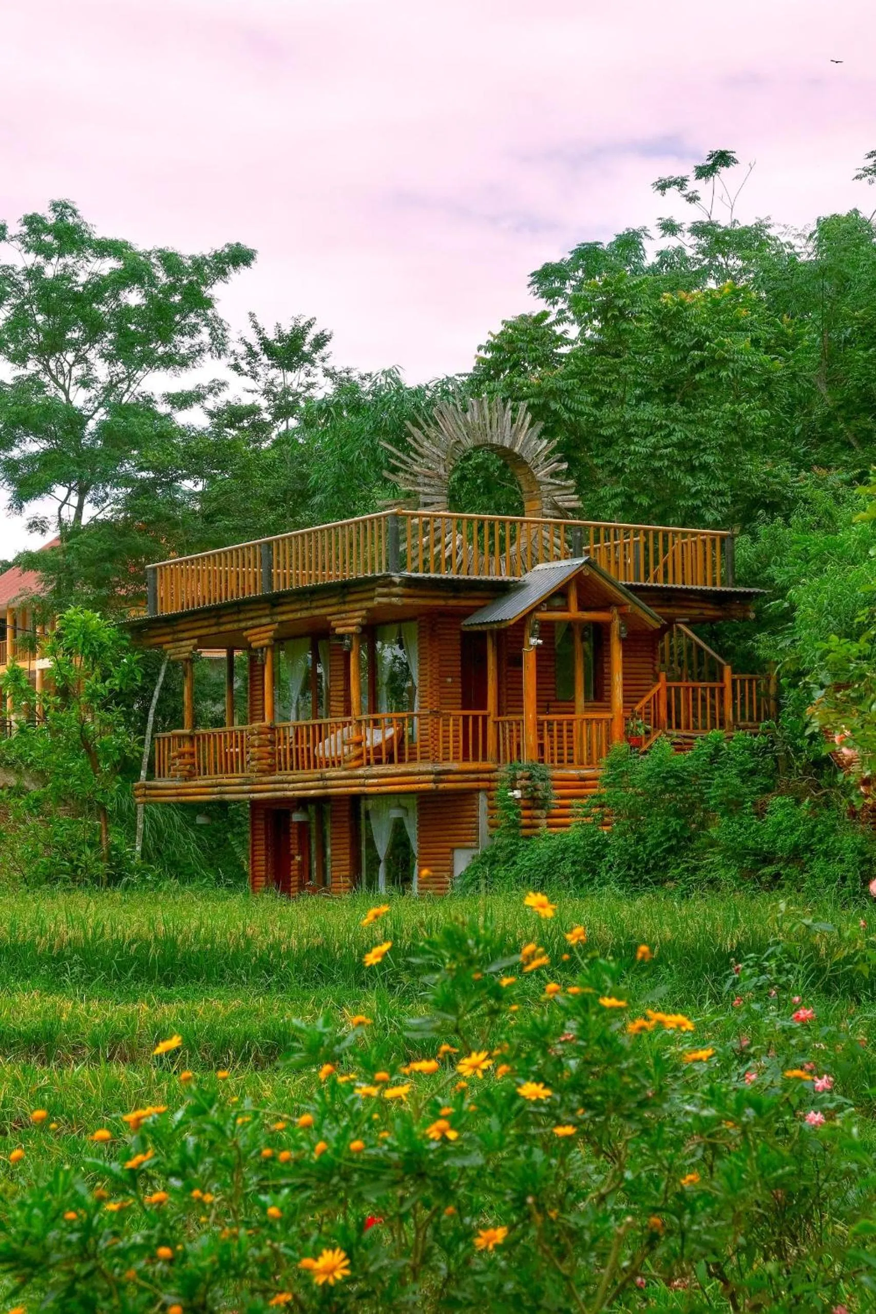 Property building in Pu Luong Jungle Lodge