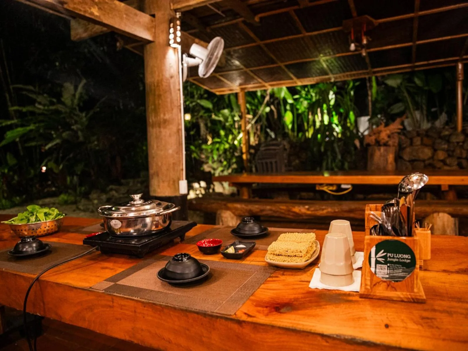 Food close-up in Pu Luong Jungle Lodge