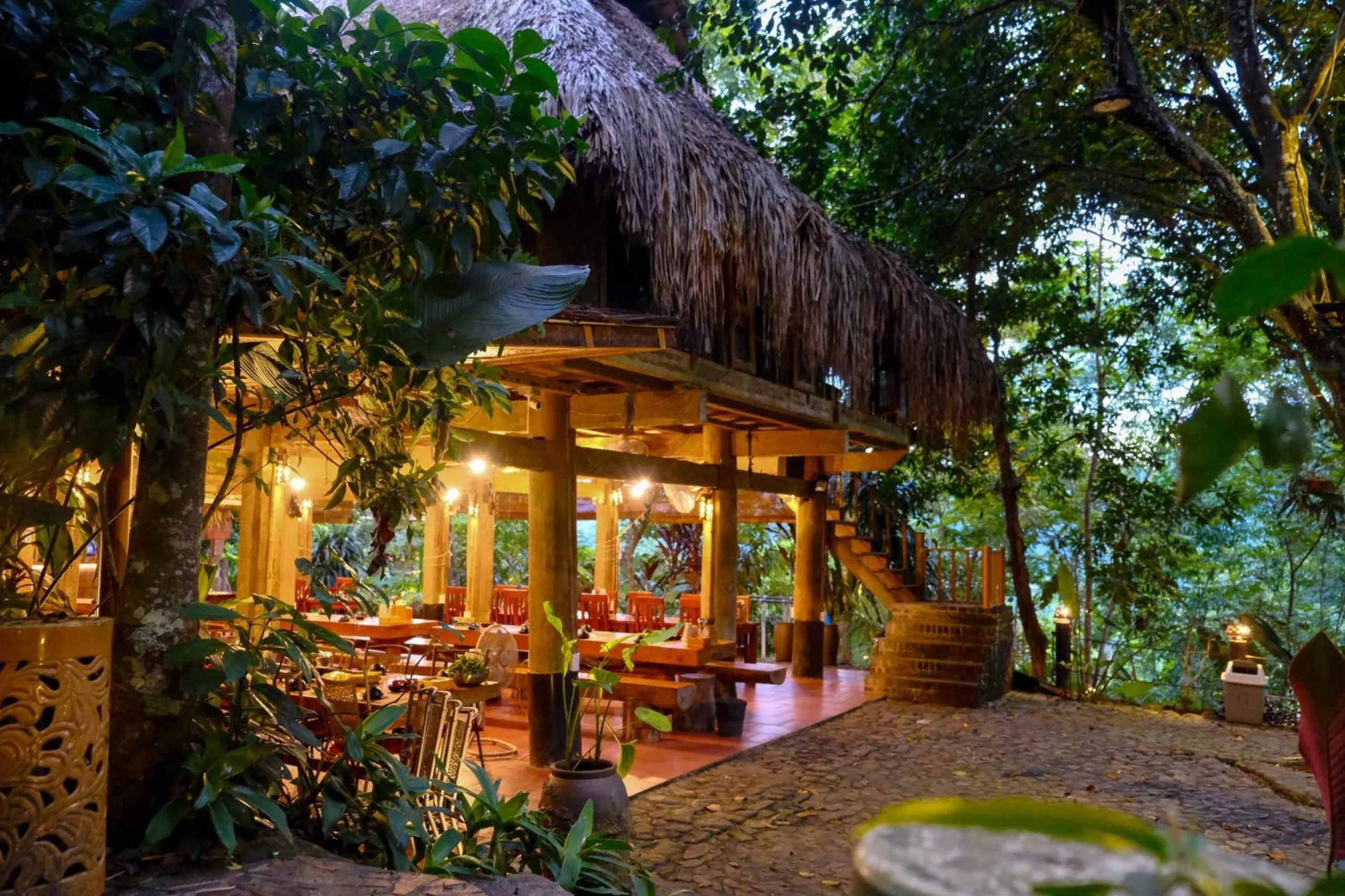 Property building in Pu Luong Jungle Lodge