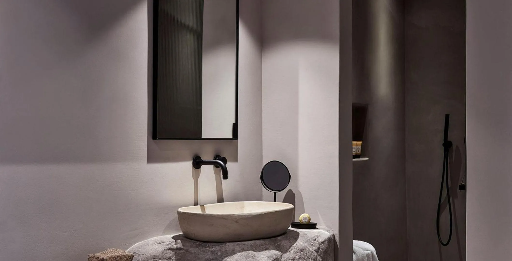 Bathroom in Amyth of Mykonos Agios Stefanos