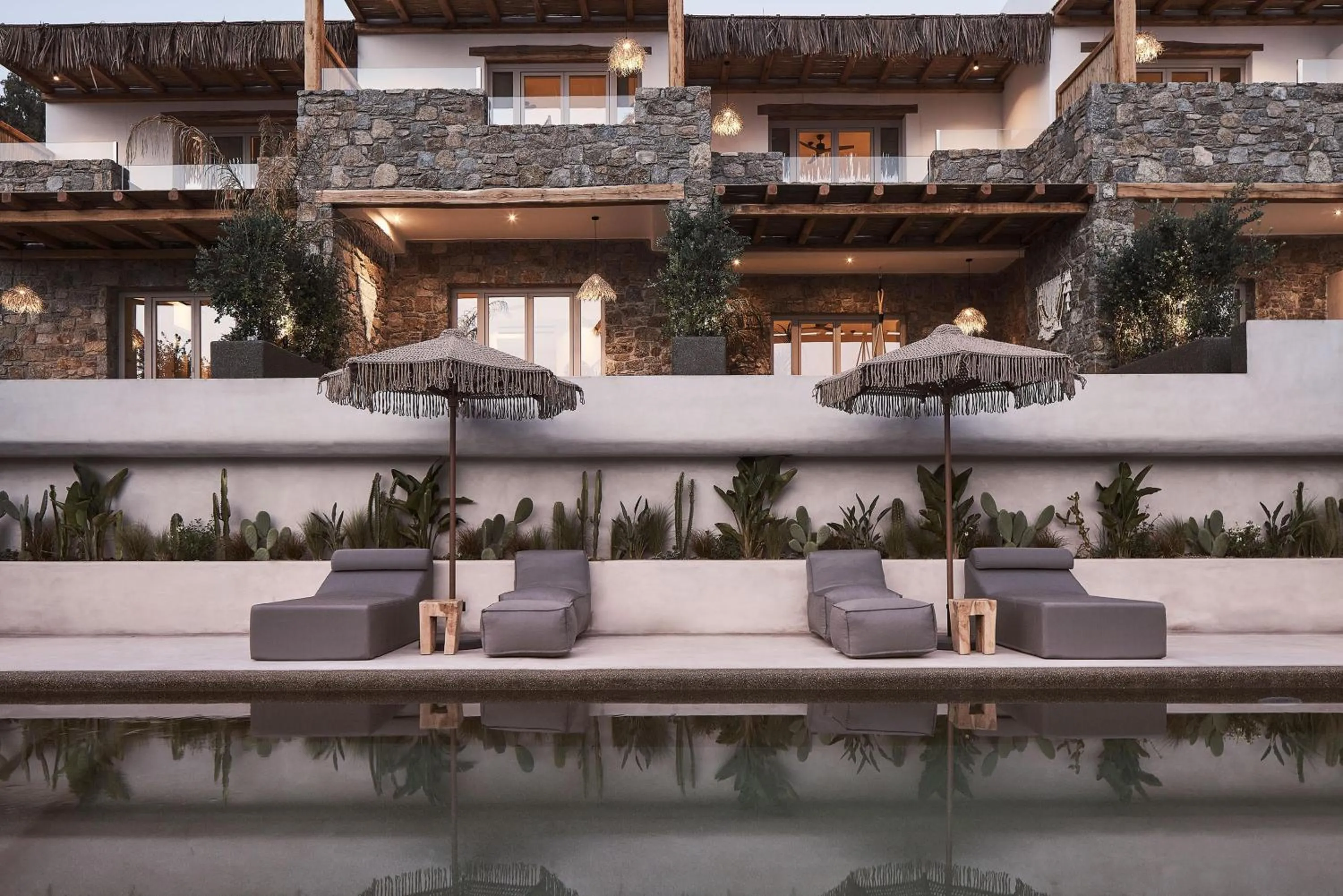 Swimming pool in Amyth of Mykonos Agios Stefanos