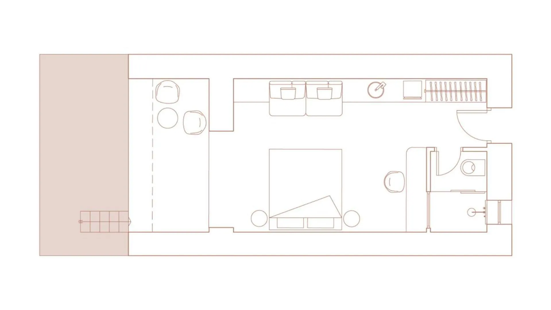 Photo of the whole room in Amyth of Mykonos Agios Stefanos