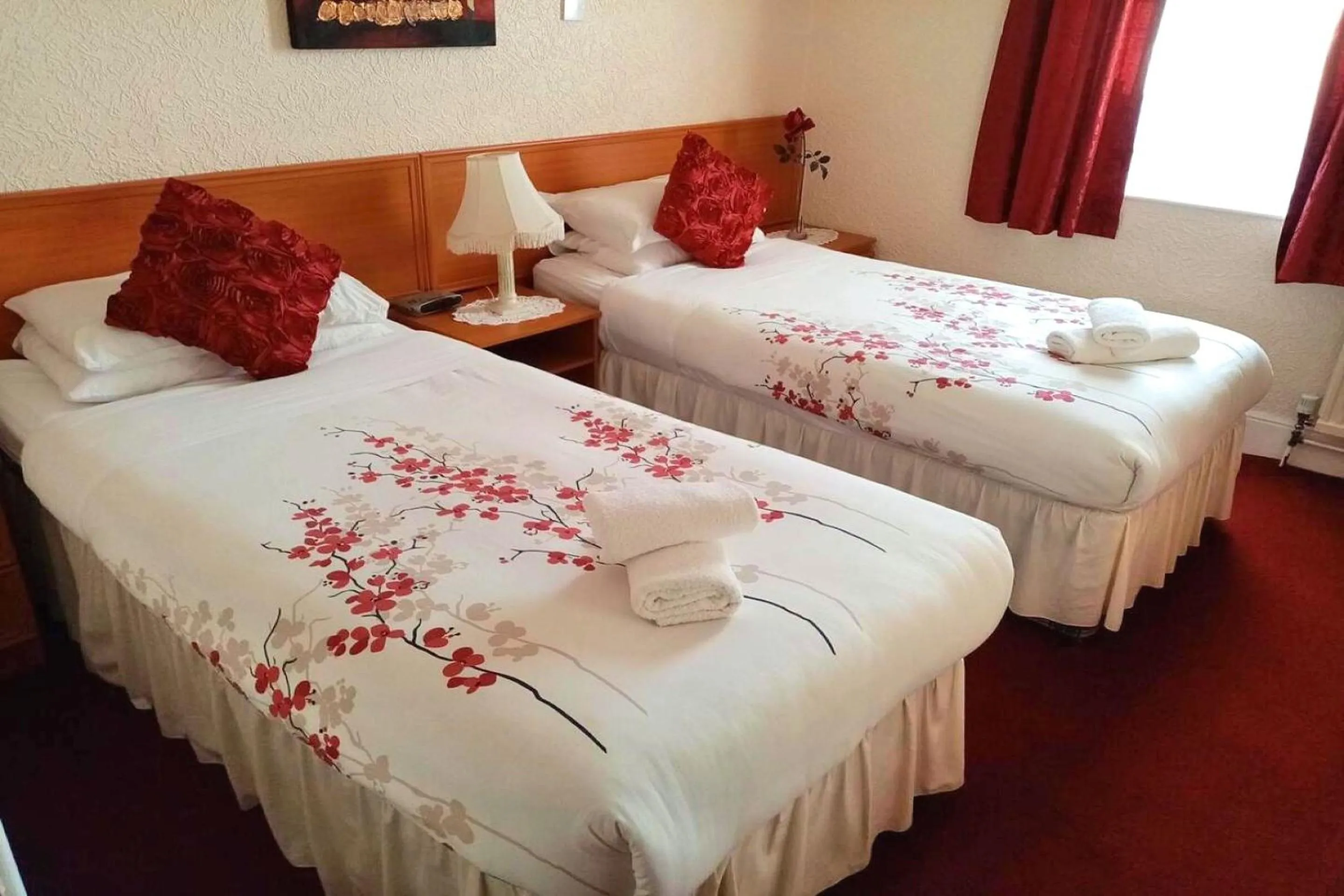 Bed in Fjaerland Hotel