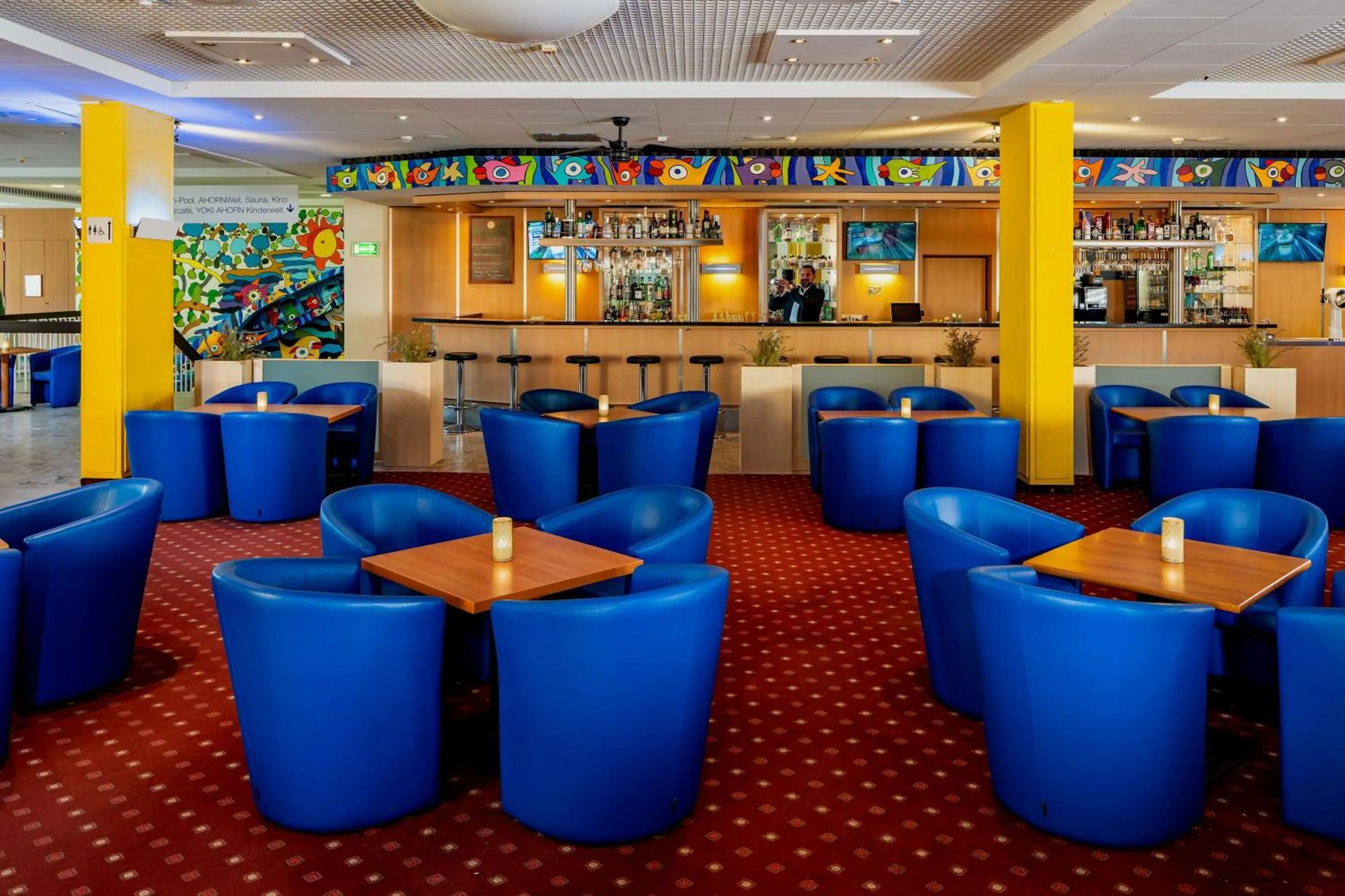 Lounge or bar in AHORN Seehotel Templin