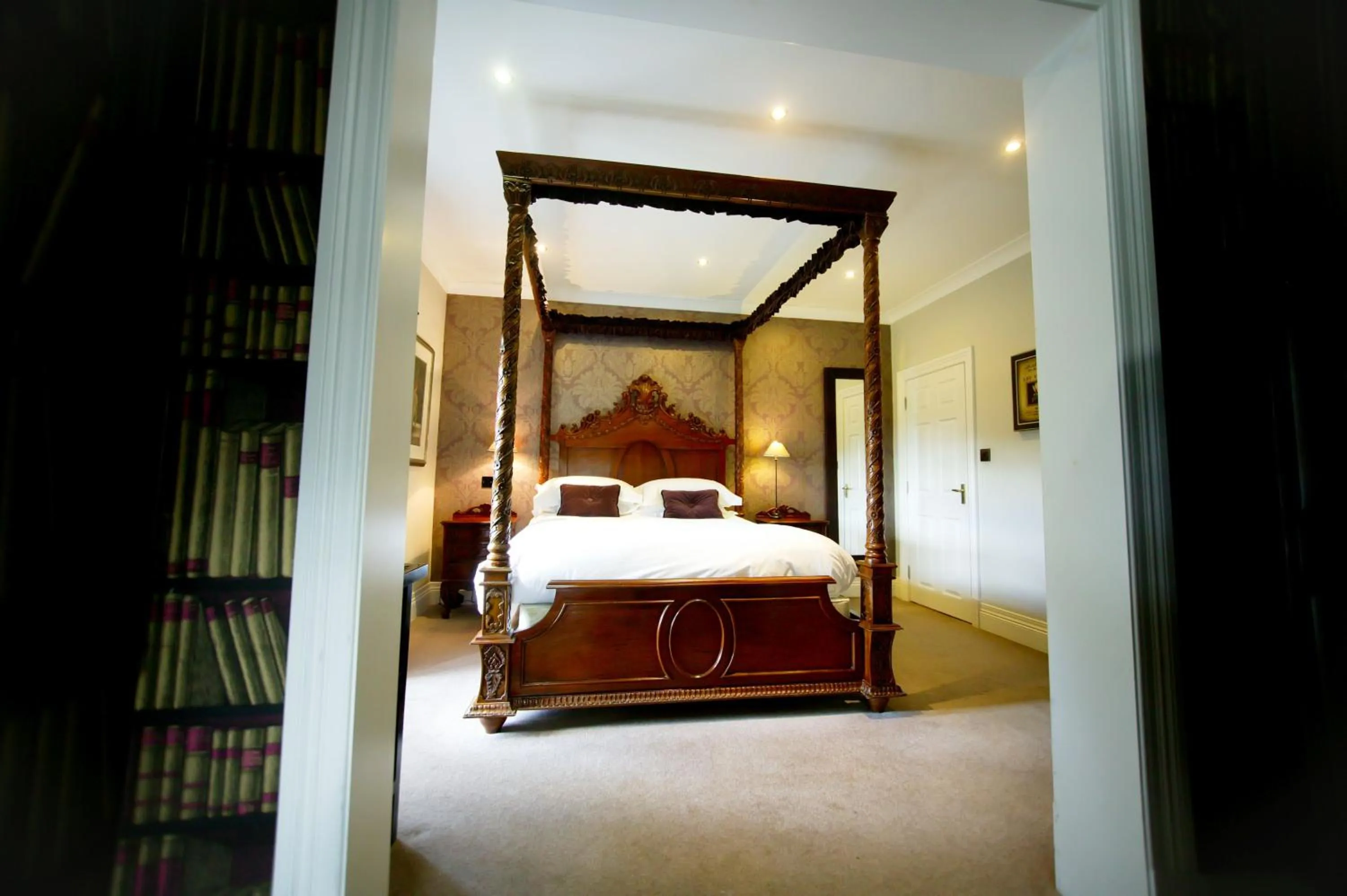 Photo of the whole room, Bed in Mitton Hall Hotel
