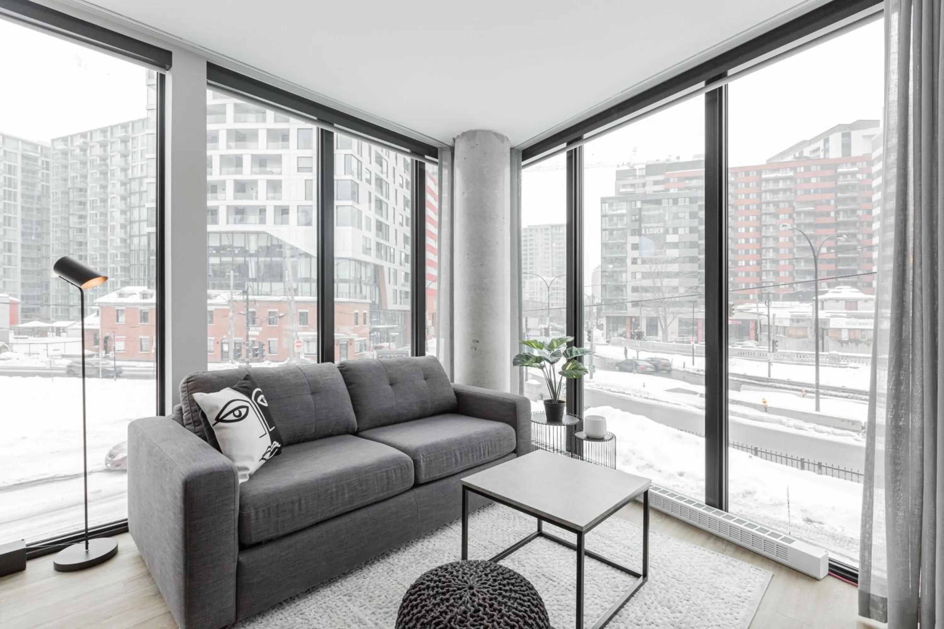 Living room in Griffintown Hôtel