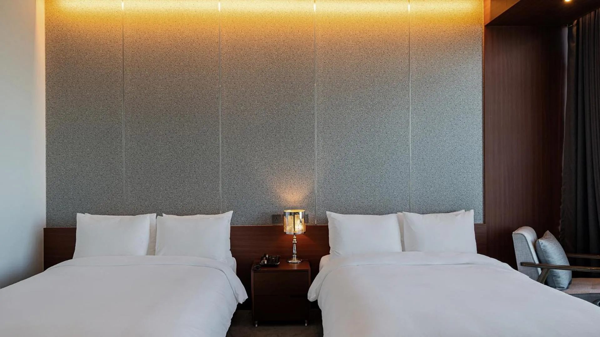 Bed in Hotel JCS Yeosu