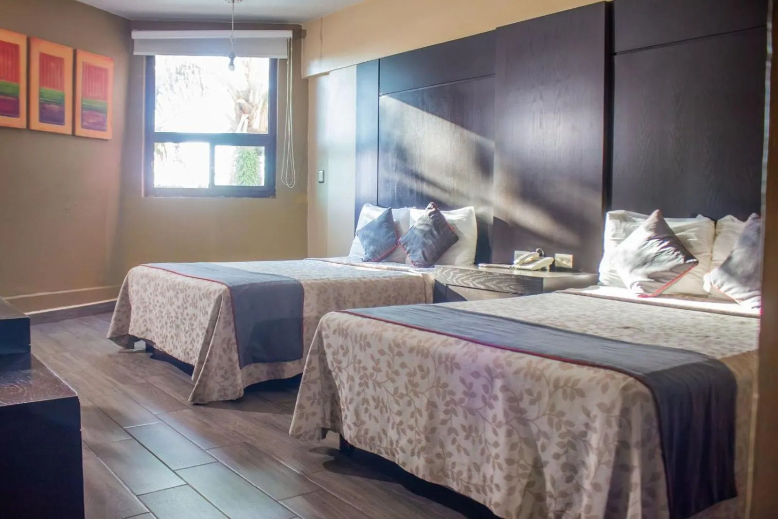 Bed in Hotel Las Iglesias, Cholula