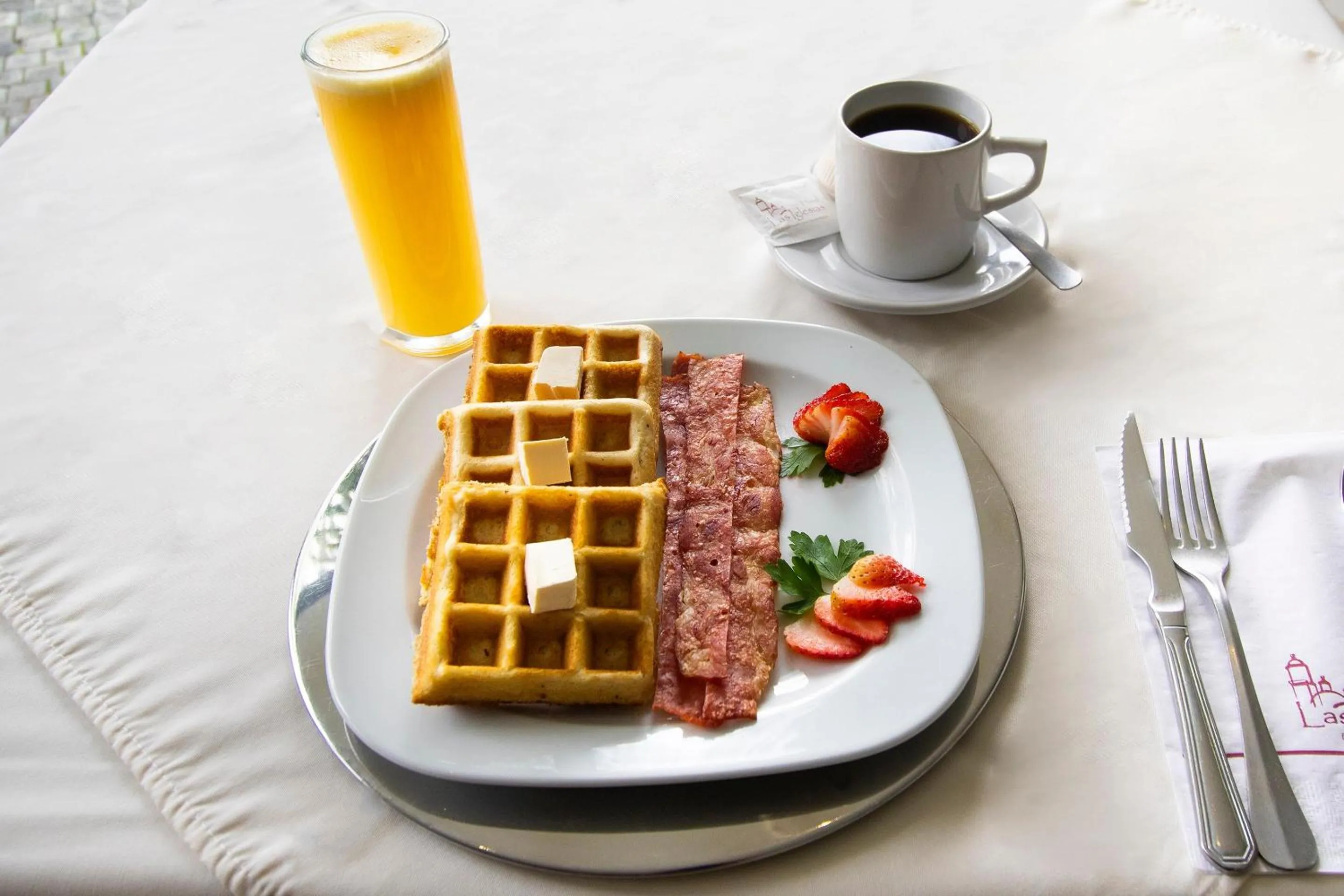 Food in Hotel Las Iglesias, Cholula