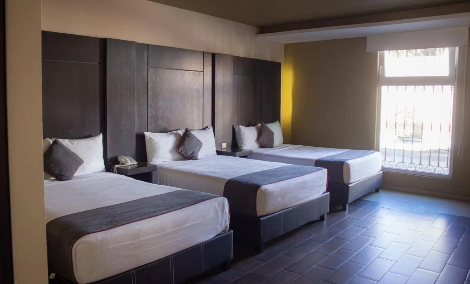 Bed in Hotel Las Iglesias, Cholula