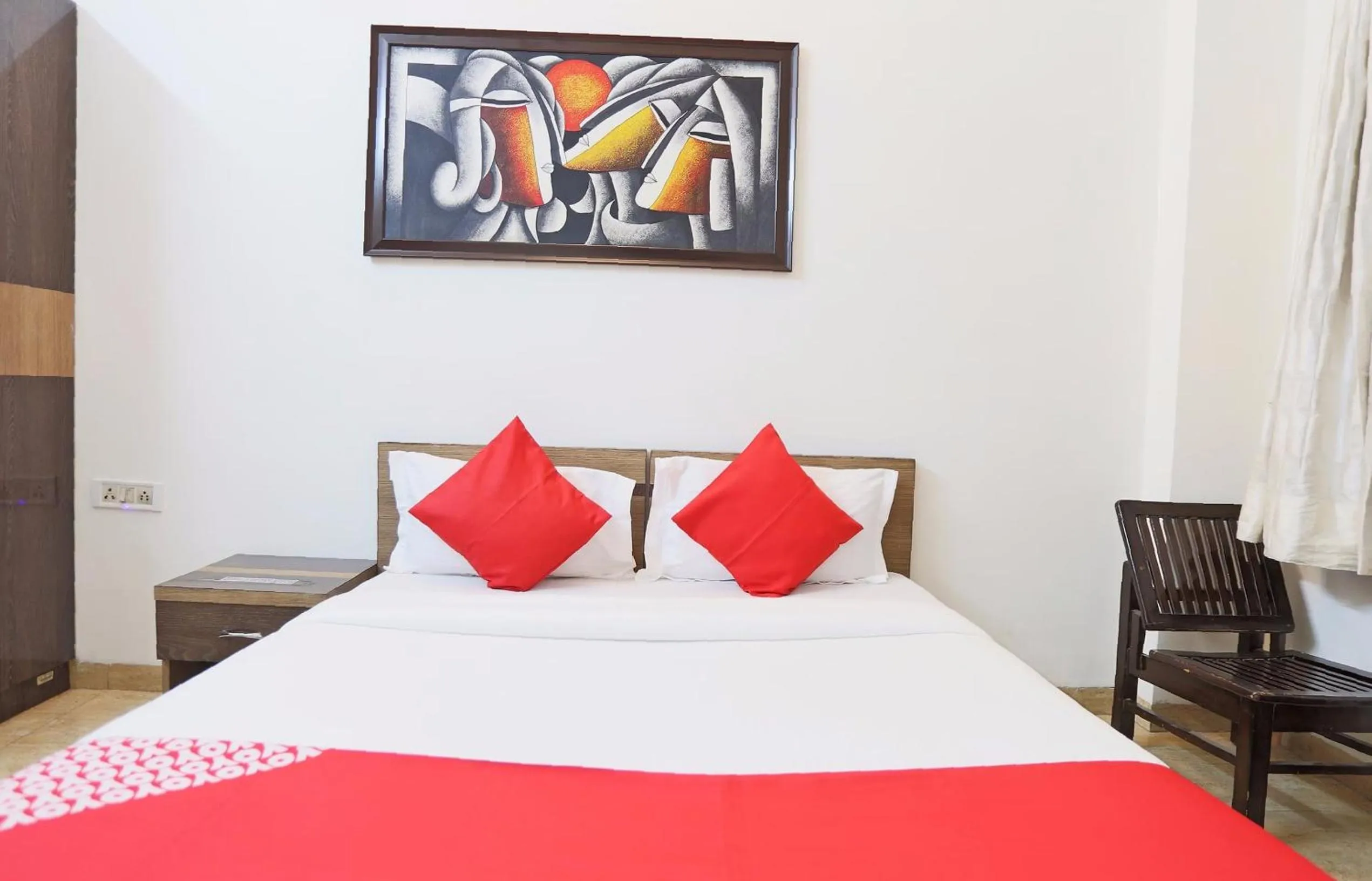 Bedroom, Bed in Hotel O New Raj Kamal