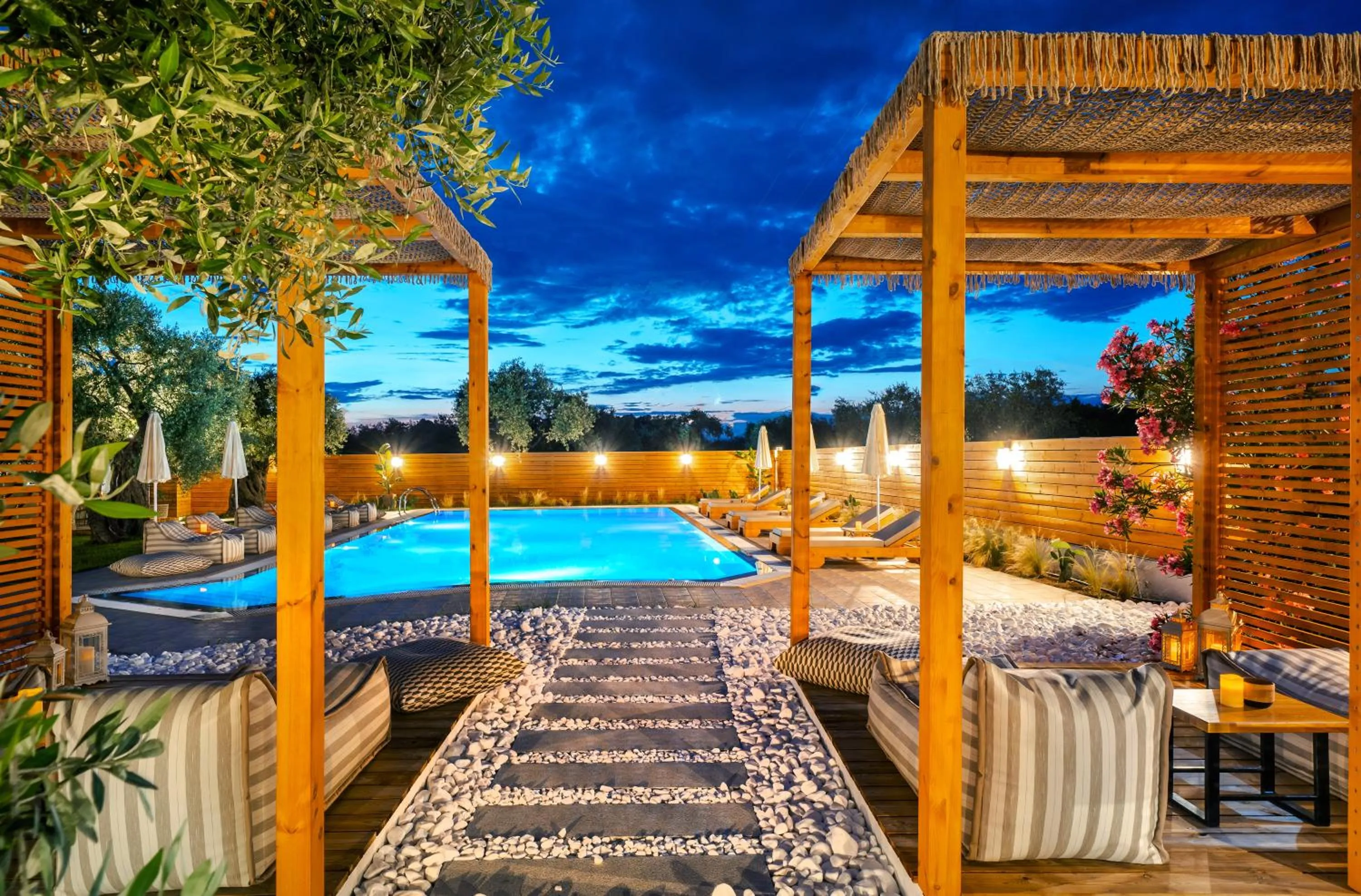 Pool view in Nefeli Fresh Hotel by Del Mare