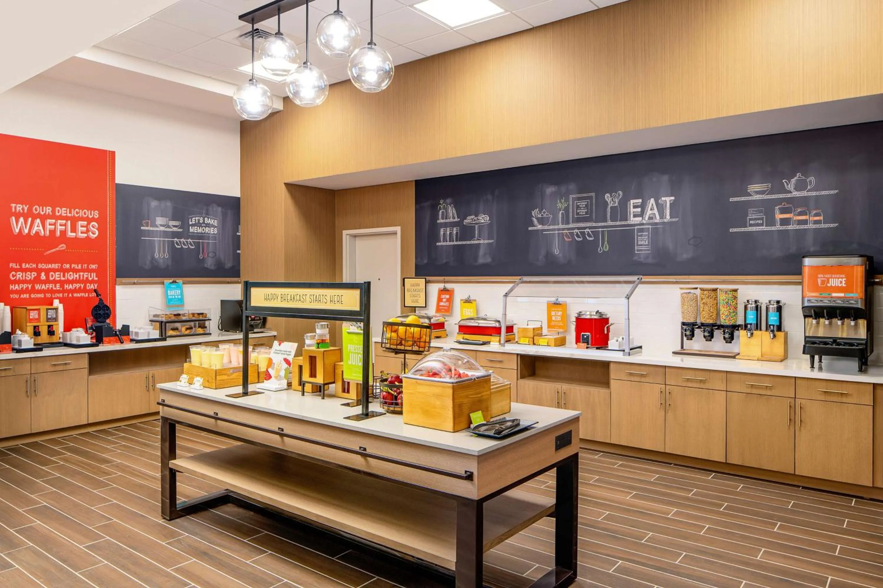 Breakfast in Hampton Inn & Suites Raleigh Midtown, NC