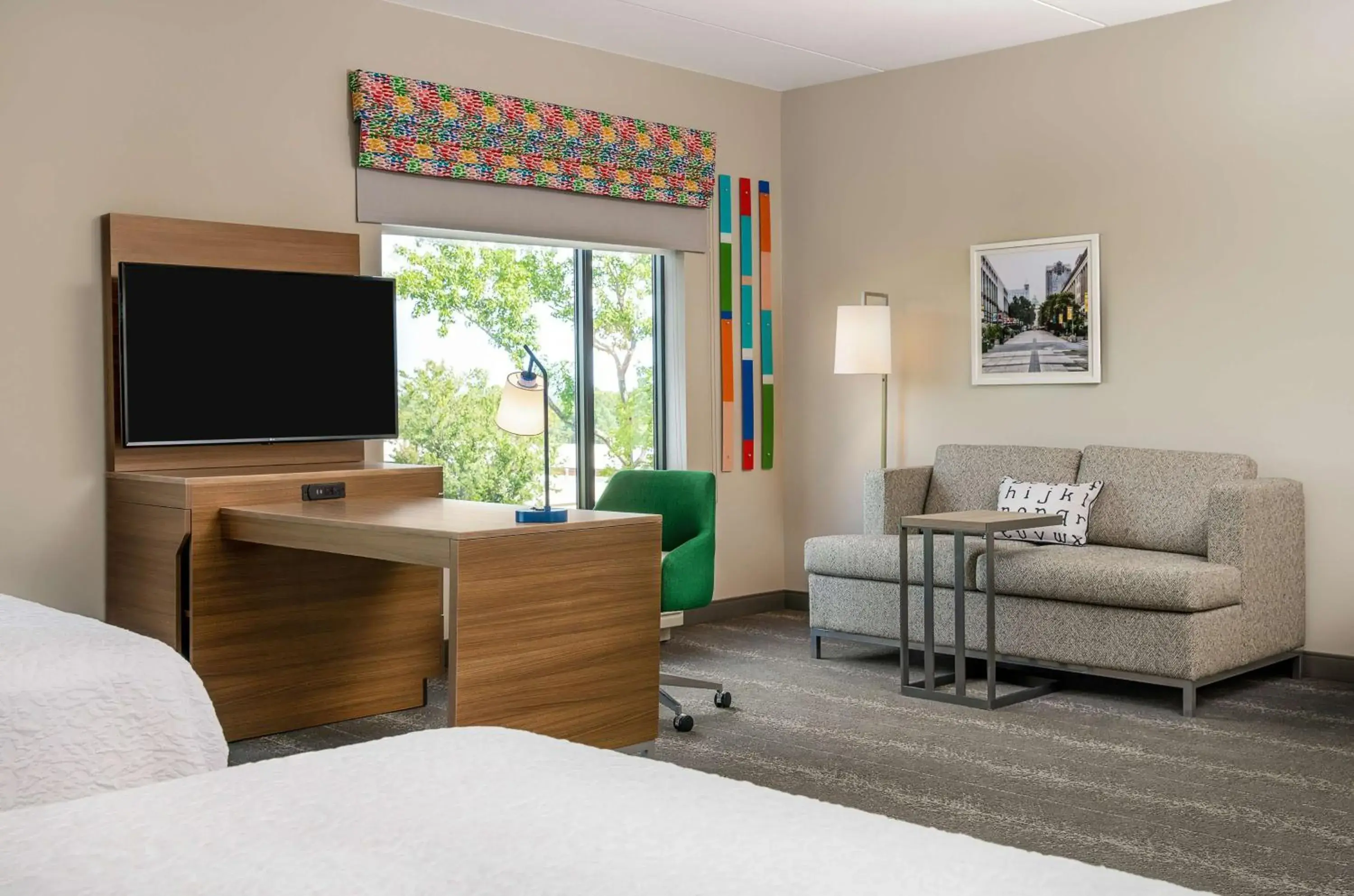 Queen Suite with Two Queen Beds - Non-Smoking in Hampton Inn & Suites Raleigh Midtown, NC Queen Suite with Two Queen Beds - Non-Smoking in Hampton Inn & Suites Raleigh Midtown, NC