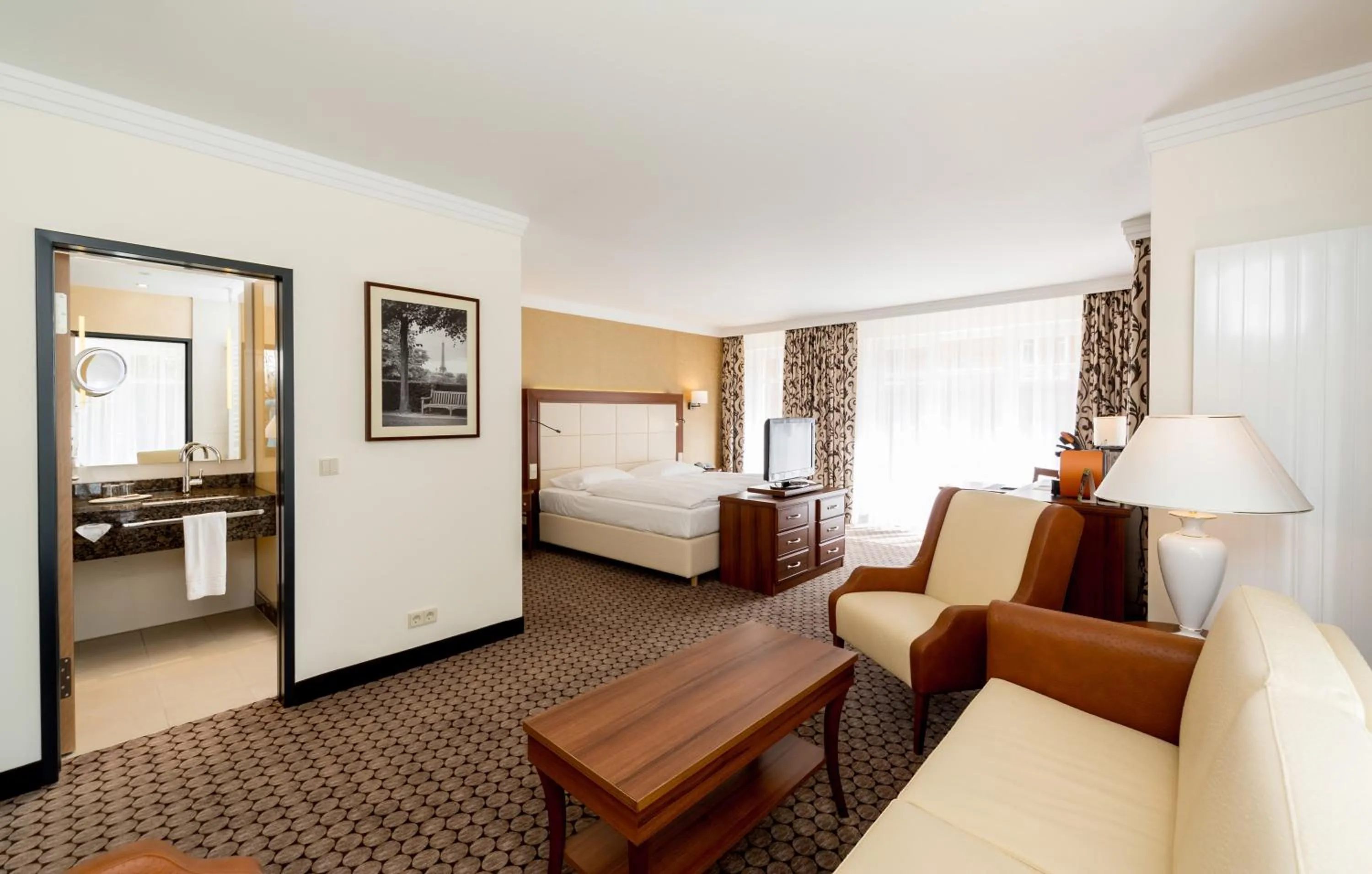 Photo of the whole room, Bed in Dorint Herrenkrug Parkhotel Magdeburg