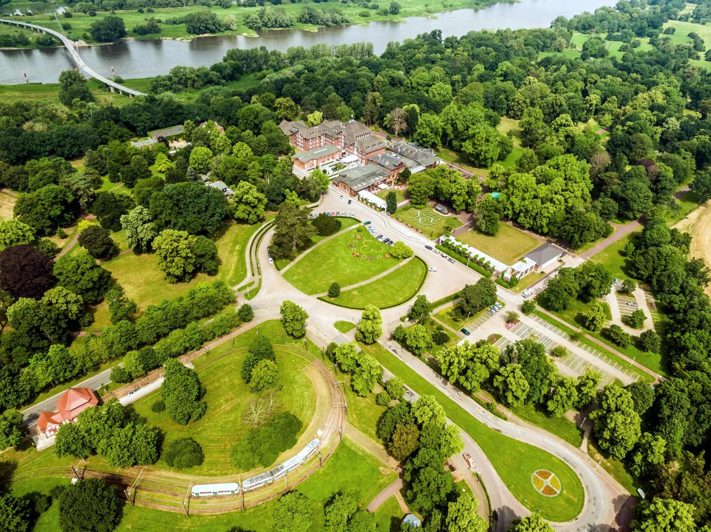 Bird's eye view in Dorint Herrenkrug Parkhotel Magdeburg