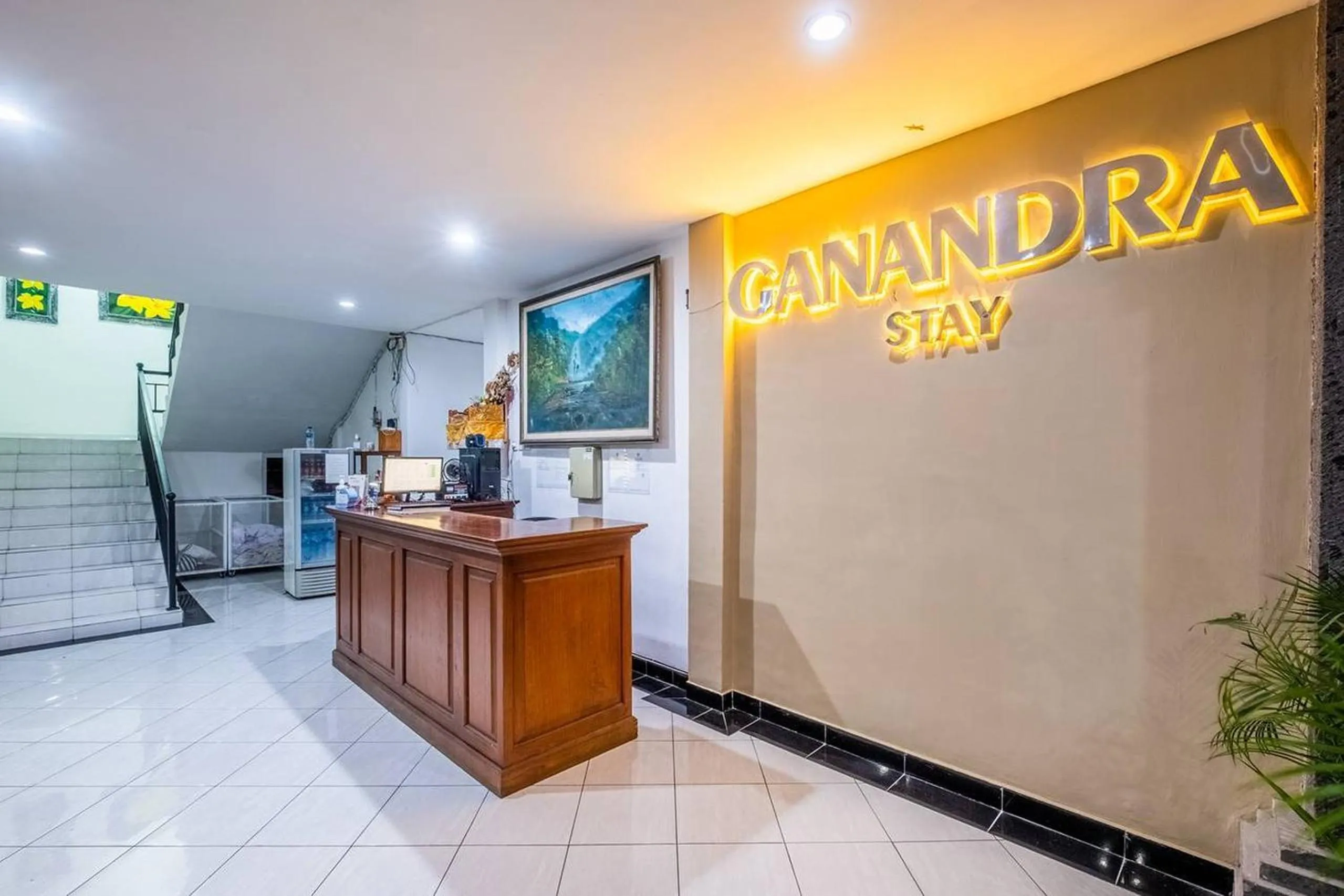 Lobby or reception in Ganandra Stay Denpasar