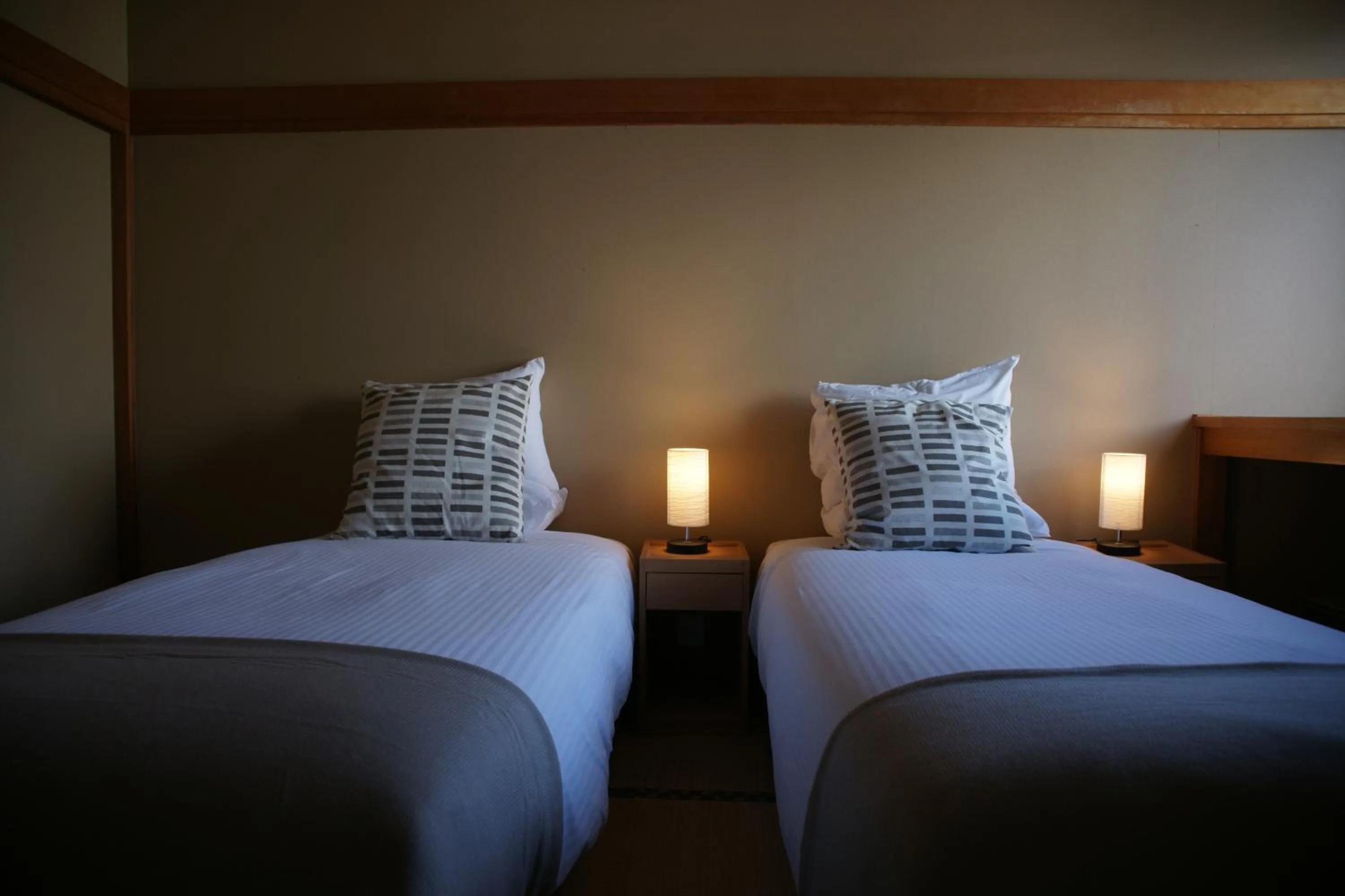 Bed in Red Fox Lodge Myoko