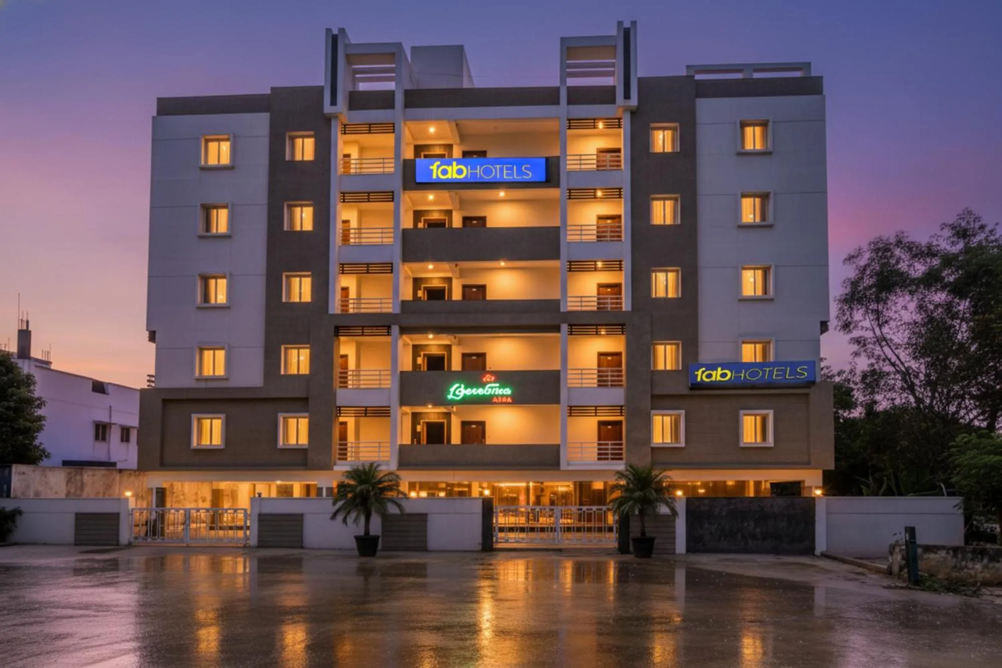 Property building in FabHotel Limestone Suites -750M from Yashoda Hospitals, Somajiguda