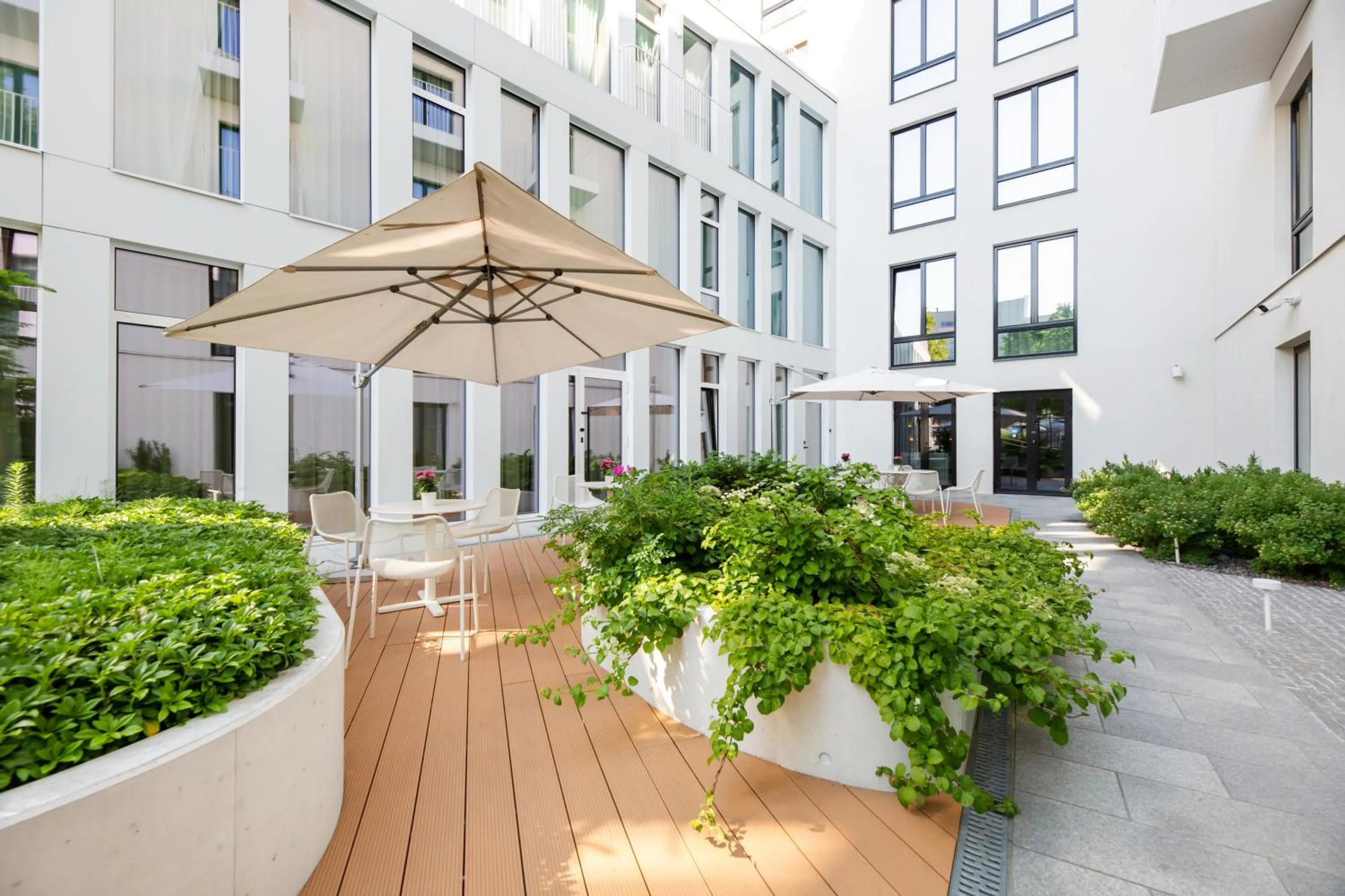 Inner courtyard view in Movenpick Hotel Tallinn