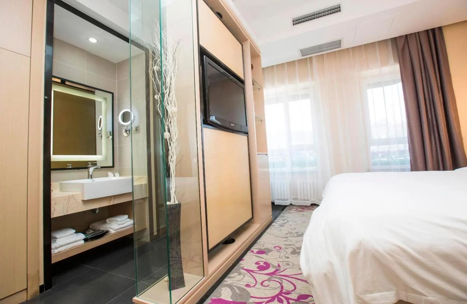 Bed in Lavande Hotels·Dalian Xinghai Park