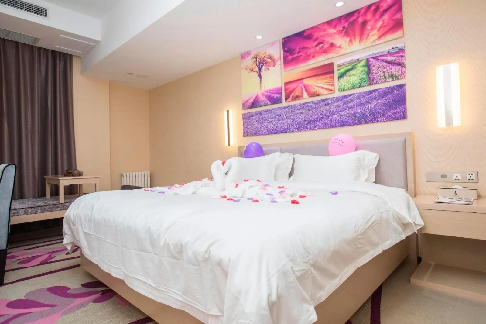 Bed in Lavande Hotels·Dalian Xinghai Park