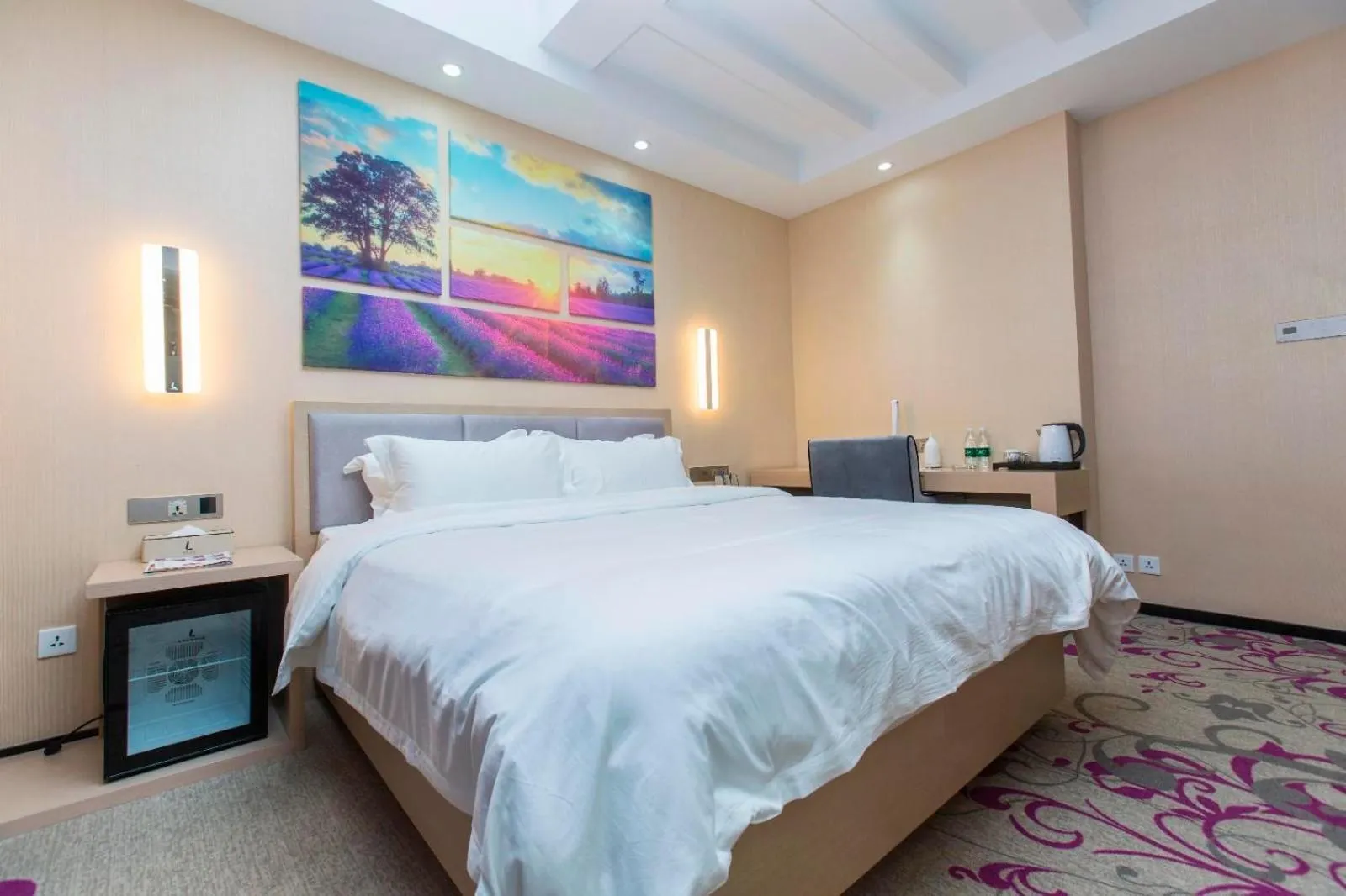 Bed in Lavande Hotels·Dalian Xinghai Park