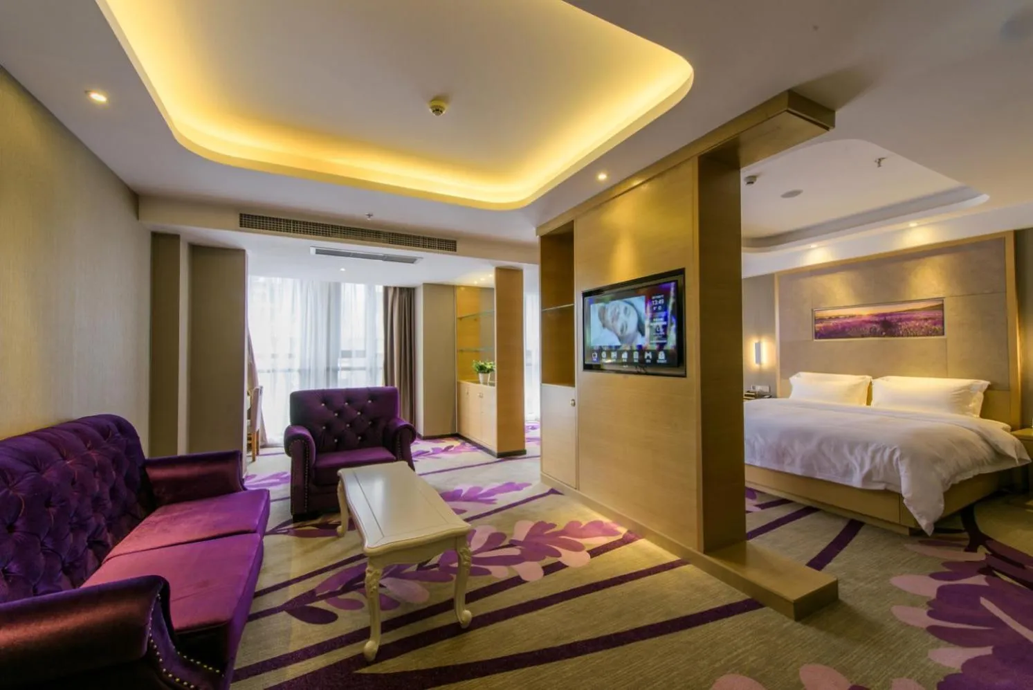 Bed in Lavande Hotels·Chengdu Shuangliu International Airport