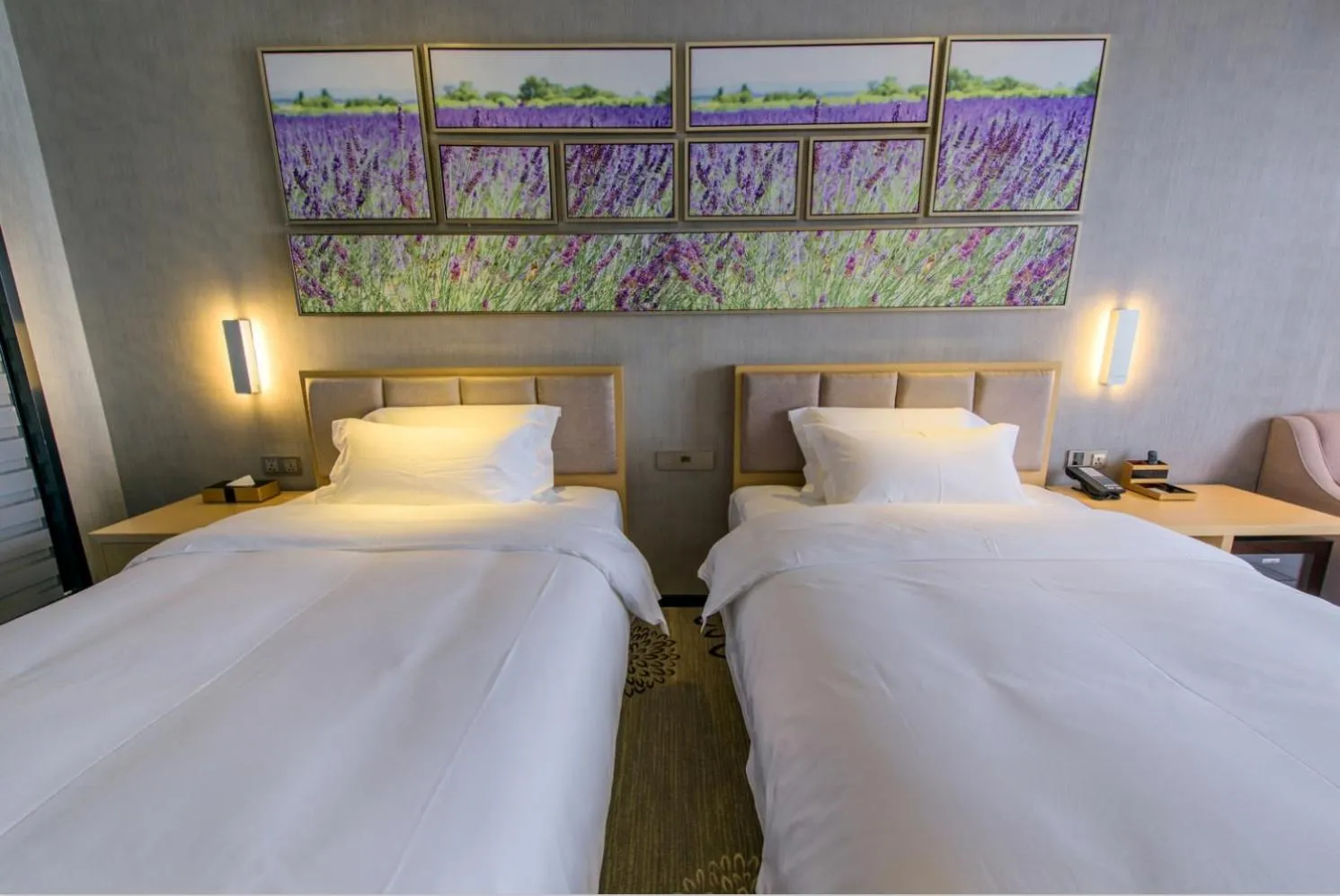 Bed in Lavande Hotels·Chengdu Shuangliu International Airport